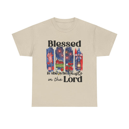 Blessed Faith Fourth of July Tee