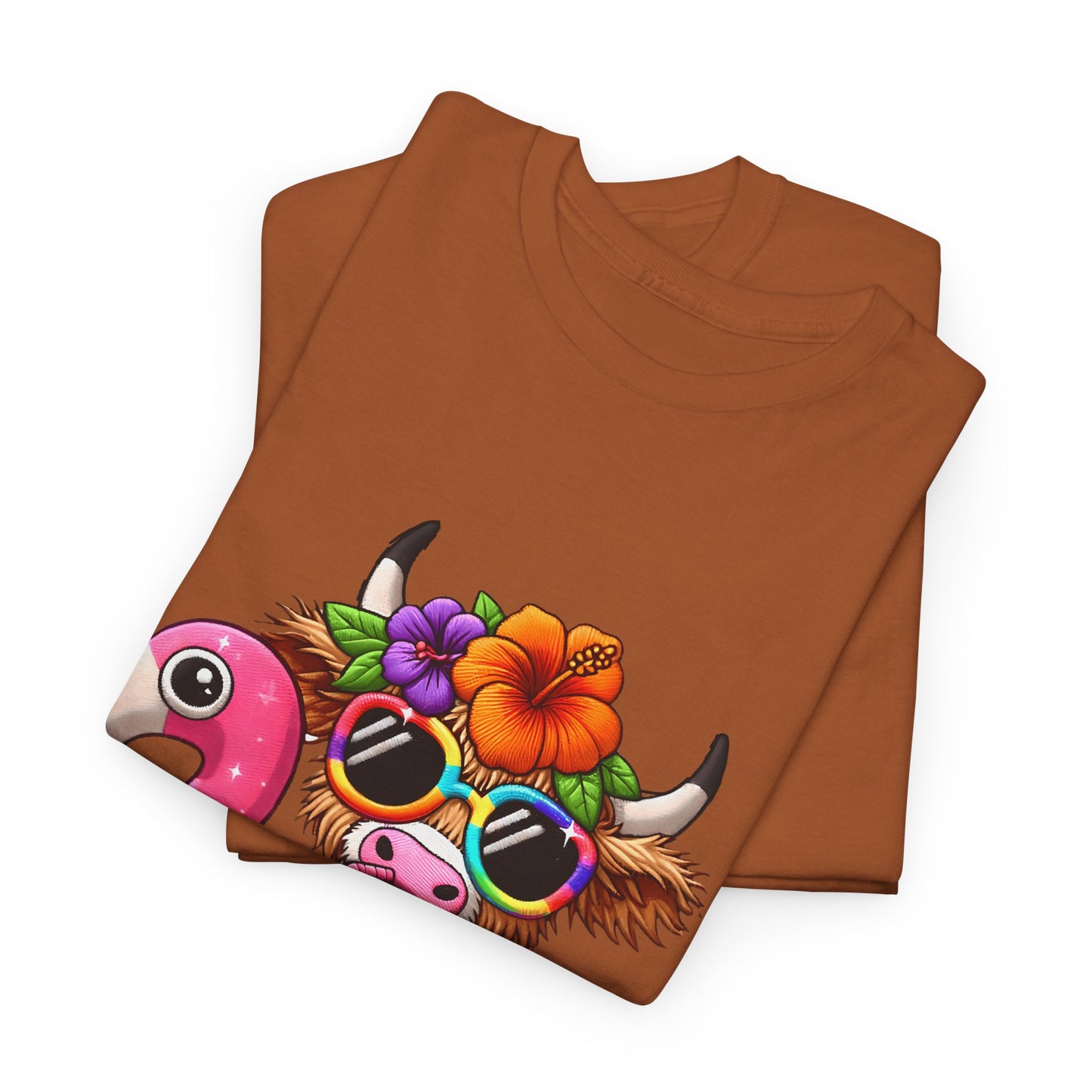 Summer Vibes Cow Tee