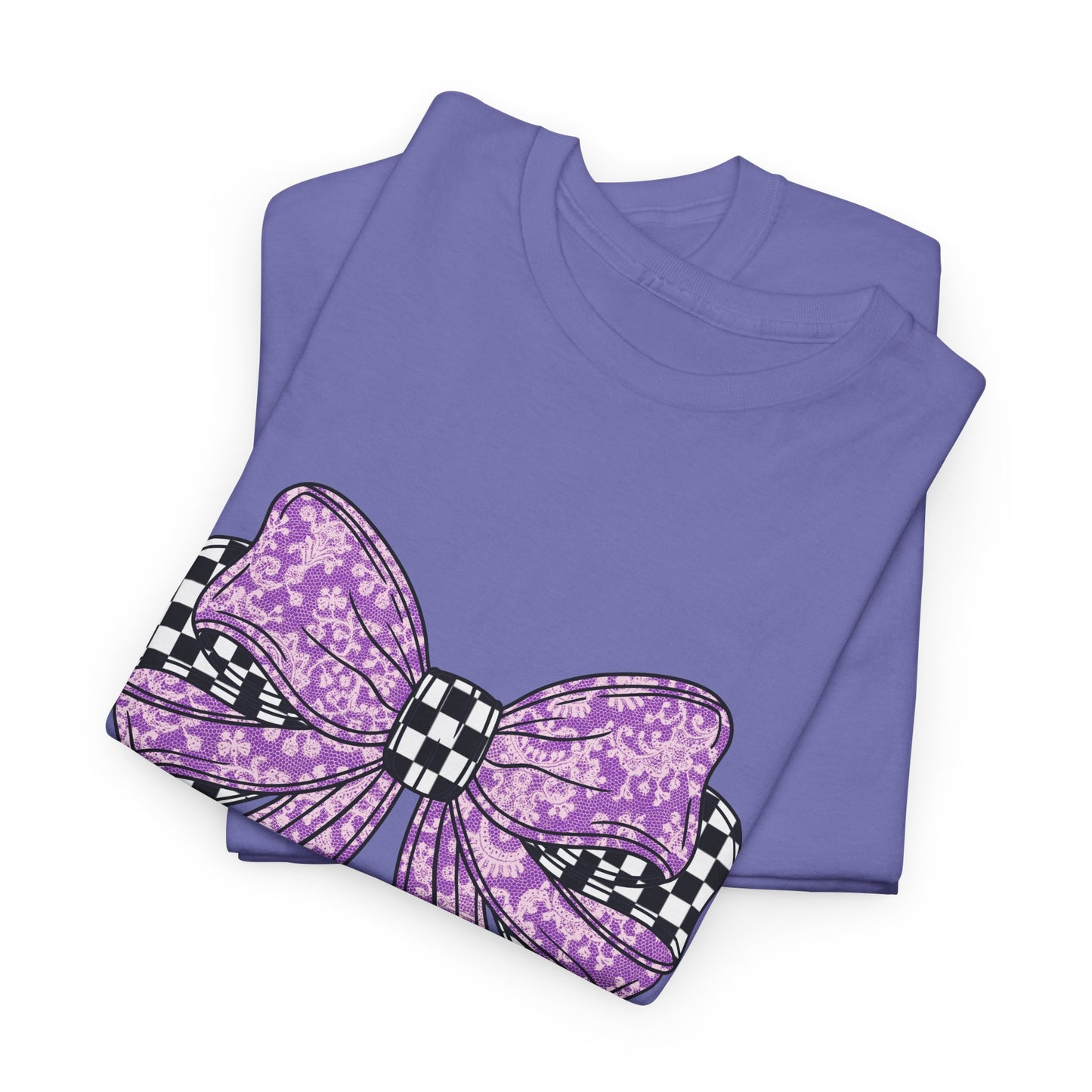 Purple Bow Tee