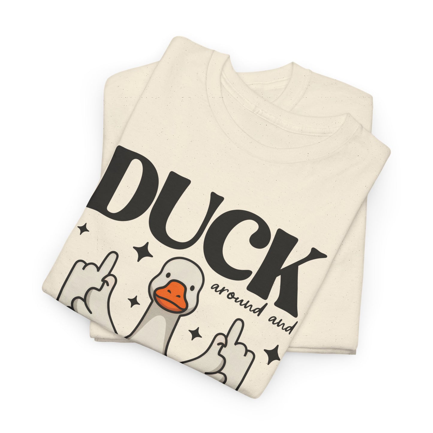 Funny Duck Graphic Tee, Quirky Cotton T-Shirt, Gift for Friends, Casual Wear, Humor Tee for Birthdays, Duck Themed Apparel