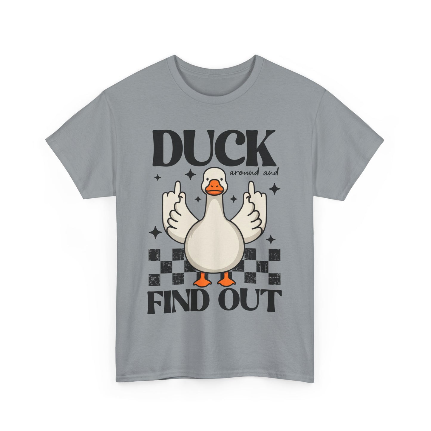 Funny Duck Graphic Tee, Quirky Cotton T-Shirt, Gift for Friends, Casual Wear, Humor Tee for Birthdays, Duck Themed Apparel