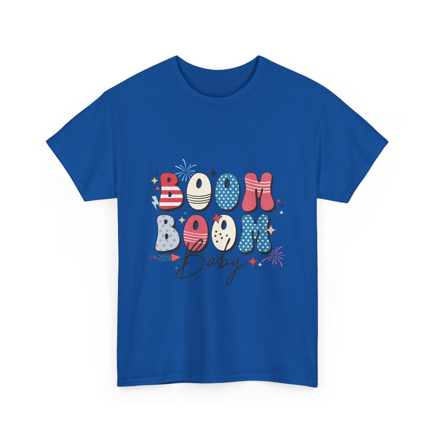 Celebrate Independence Day T-Shirt, Boom Boom Baby Tee, Fun Summer Shirt, Patriotic Apparel, Fourth of July Party Gift