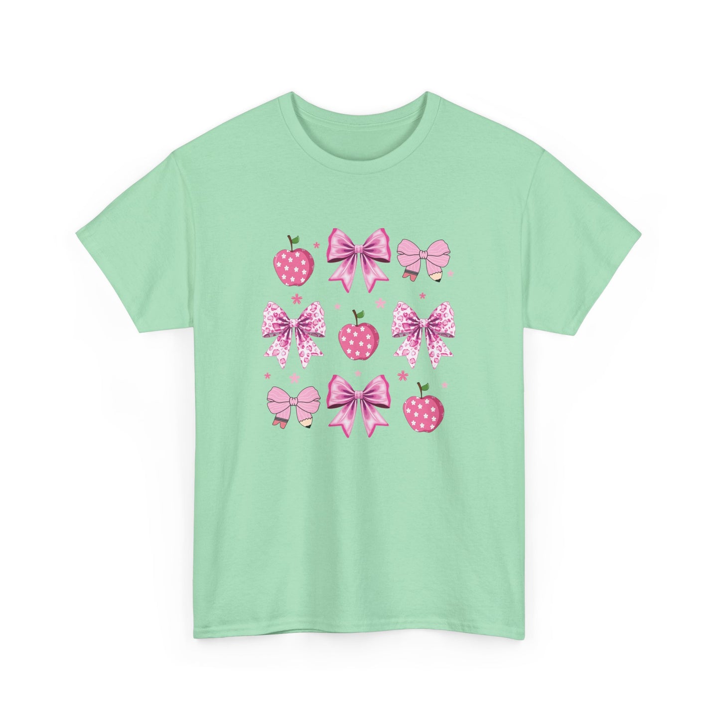 Cute Bow and Strawberry Graphic Tee, Fun Summer Outfit, Gift for Her, Casual Wear, Birthday Gift, Party Shirt
