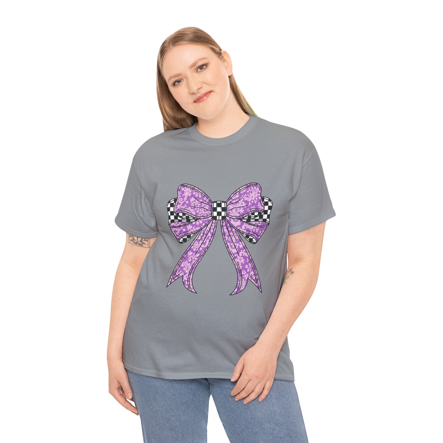 Purple Bow Tee