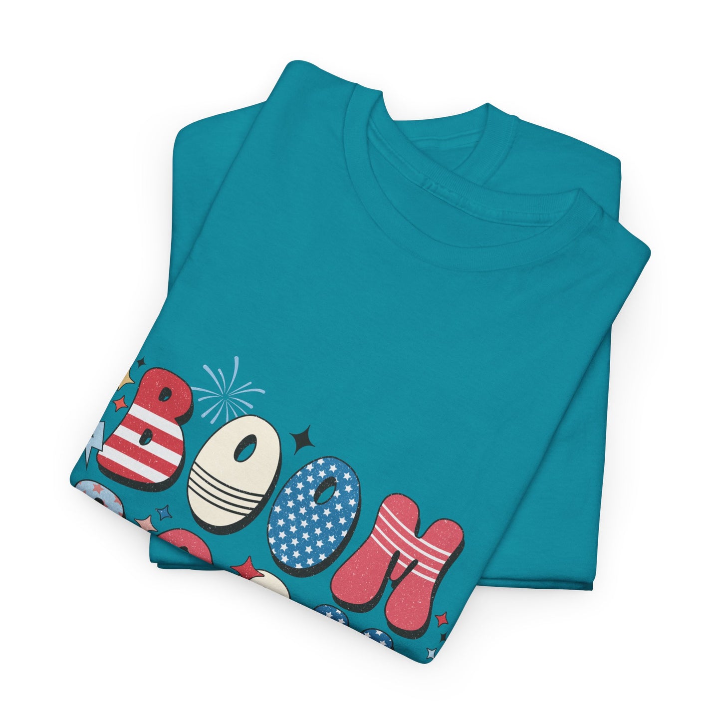 Celebrate Independence Day T-Shirt, Boom Boom Baby Tee, Fun Summer Shirt, Patriotic Apparel, Fourth of July Party Gift