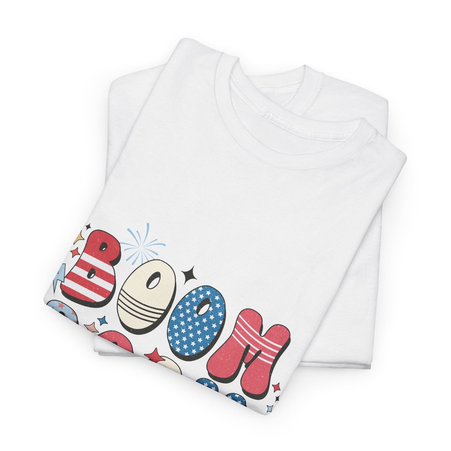 Celebrate Independence Day T-Shirt, Boom Boom Baby Tee, Fun Summer Shirt, Patriotic Apparel, Fourth of July Party Gift