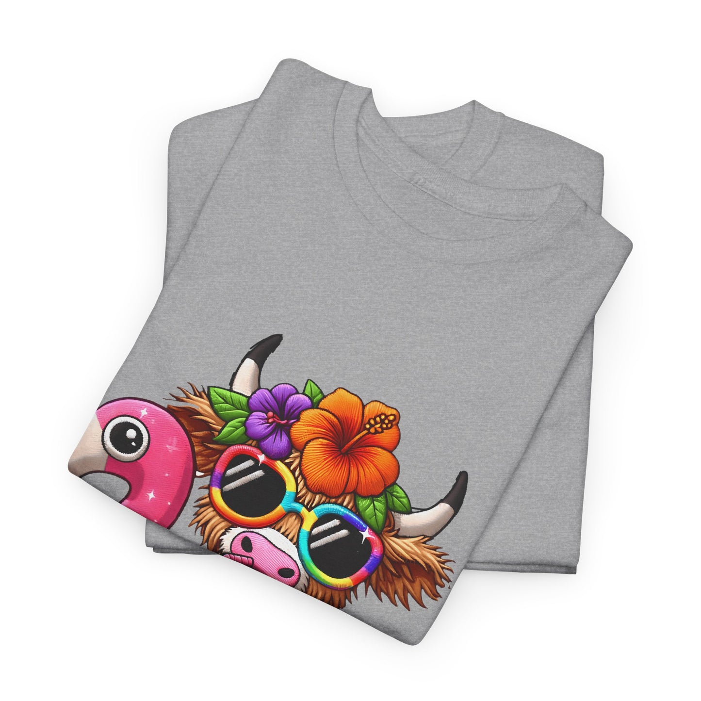 Summer Vibes Cow Tee