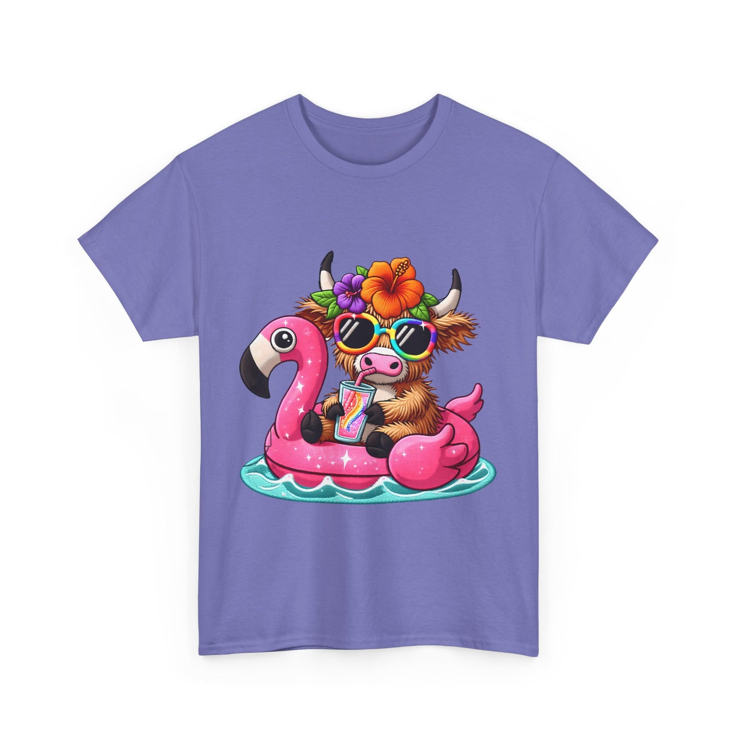 Summer Vibes Cow Tee