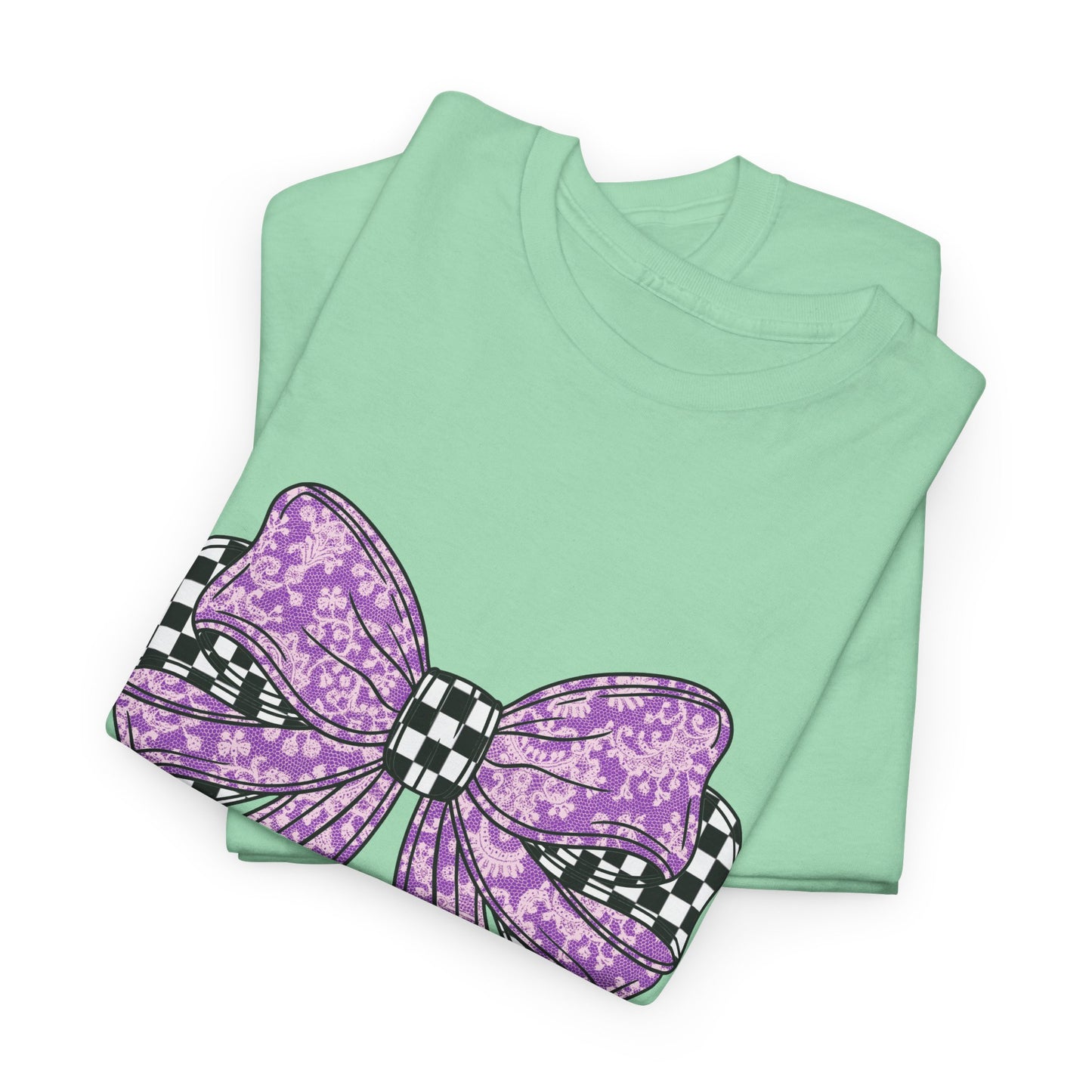 Purple Bow Tee