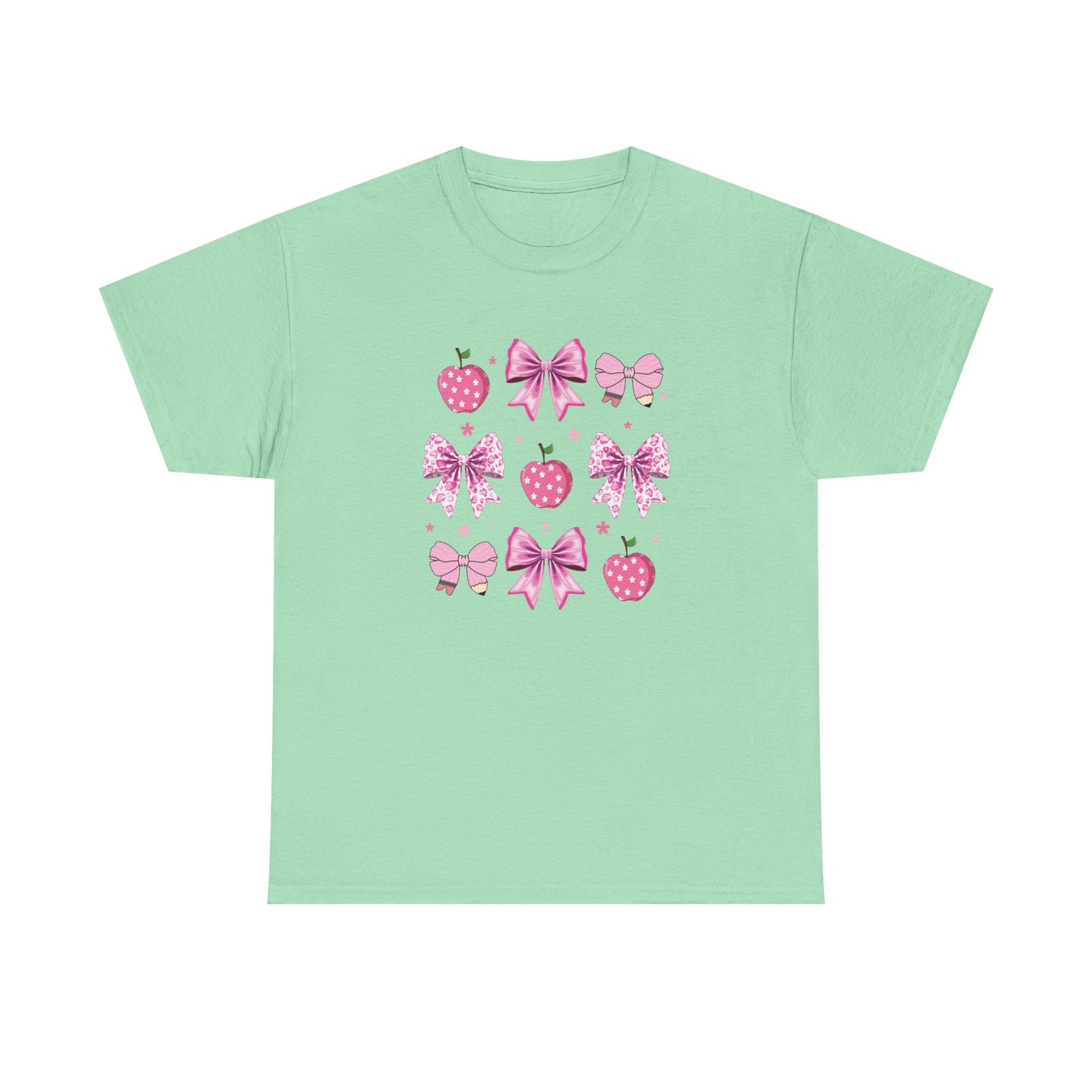 Cute Bow and Strawberry Graphic Tee, Fun Summer Outfit, Gift for Her, Casual Wear, Birthday Gift, Party Shirt