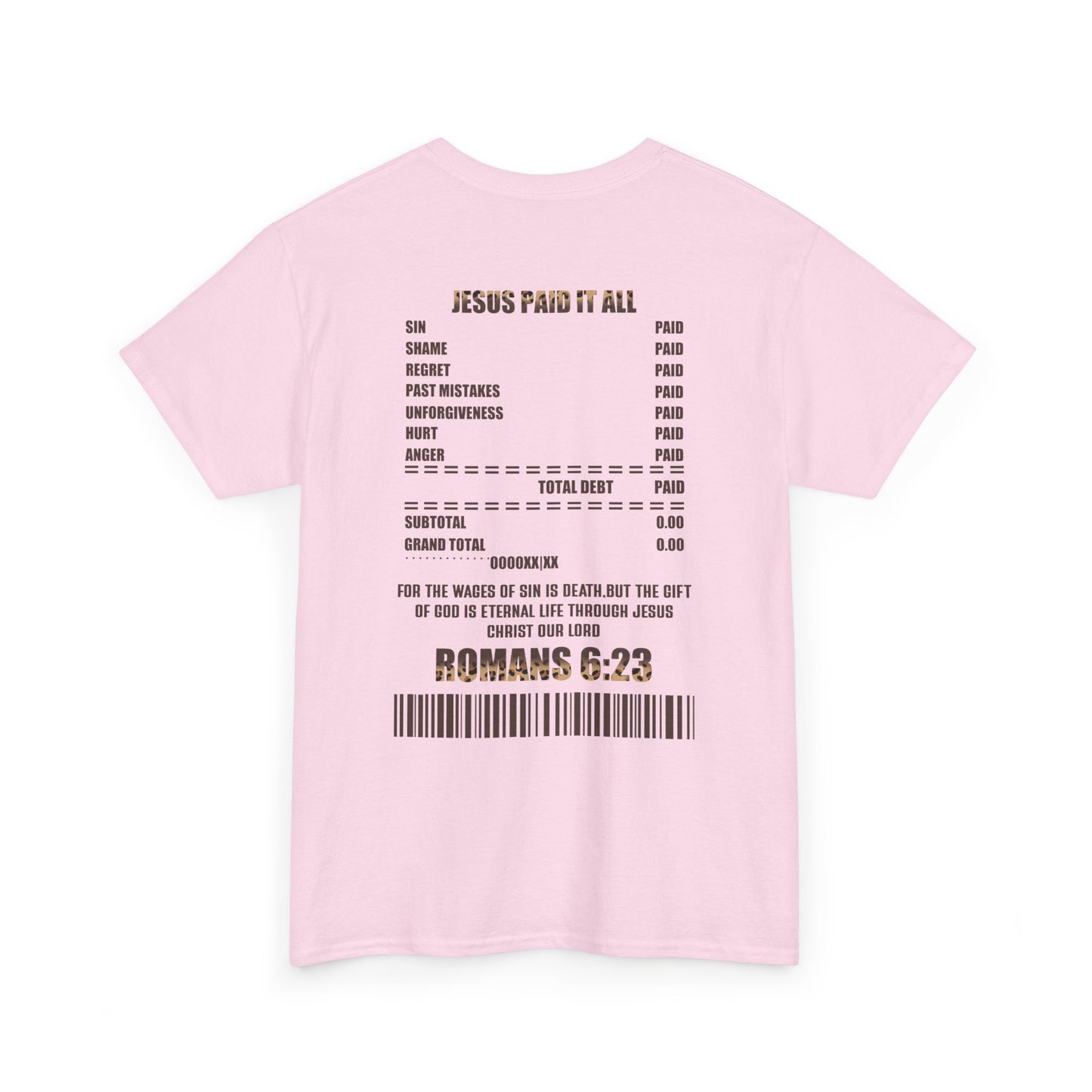Faith-Inspired Tee: Jesus Paid It All, Christian Apparel