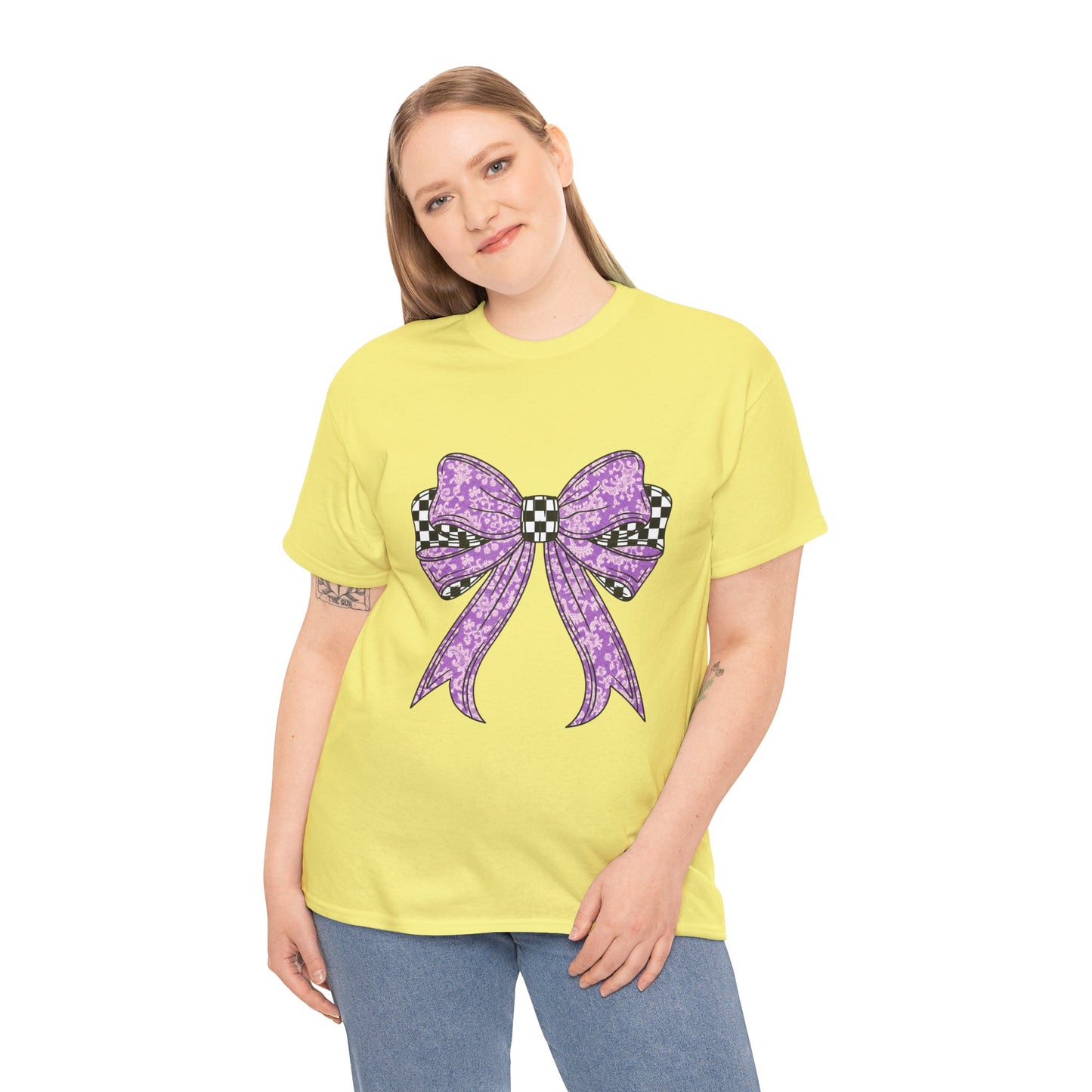 Purple Bow Tee