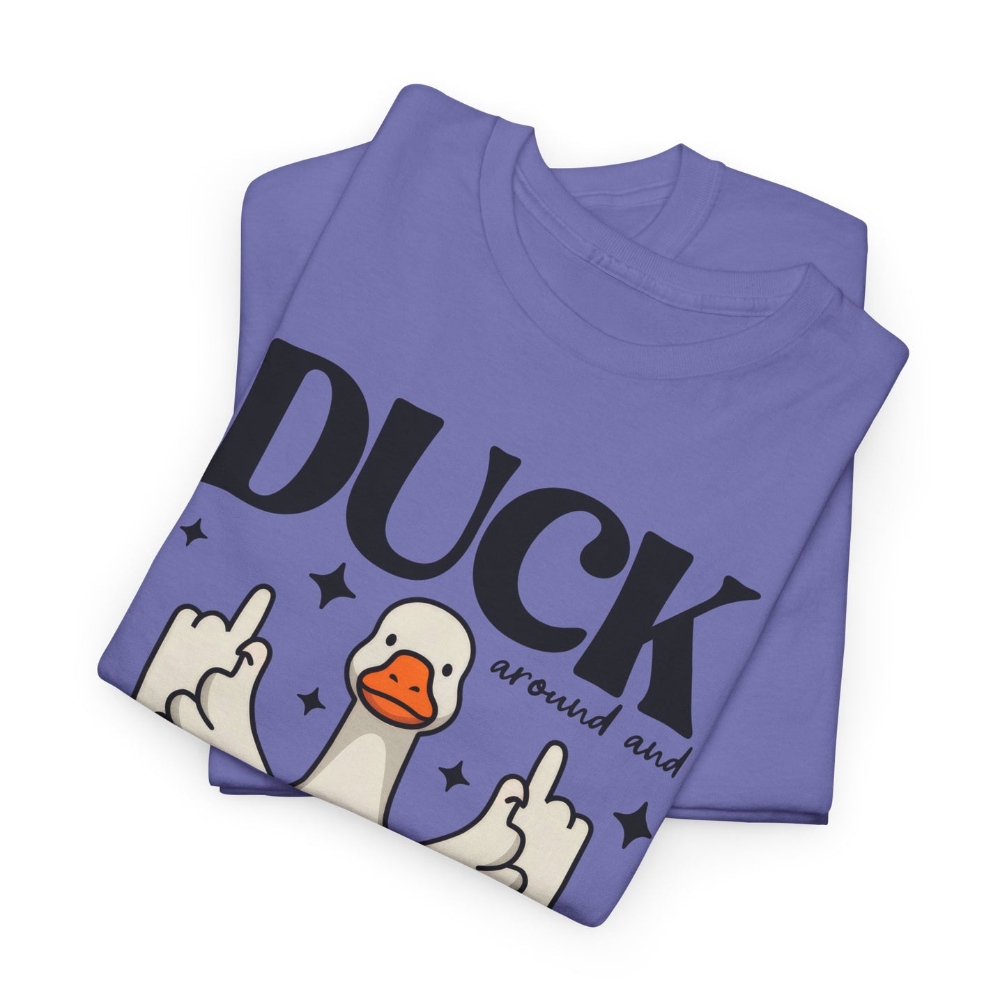 Funny Duck Graphic Tee, Quirky Cotton T-Shirt, Gift for Friends, Casual Wear, Humor Tee for Birthdays, Duck Themed Apparel