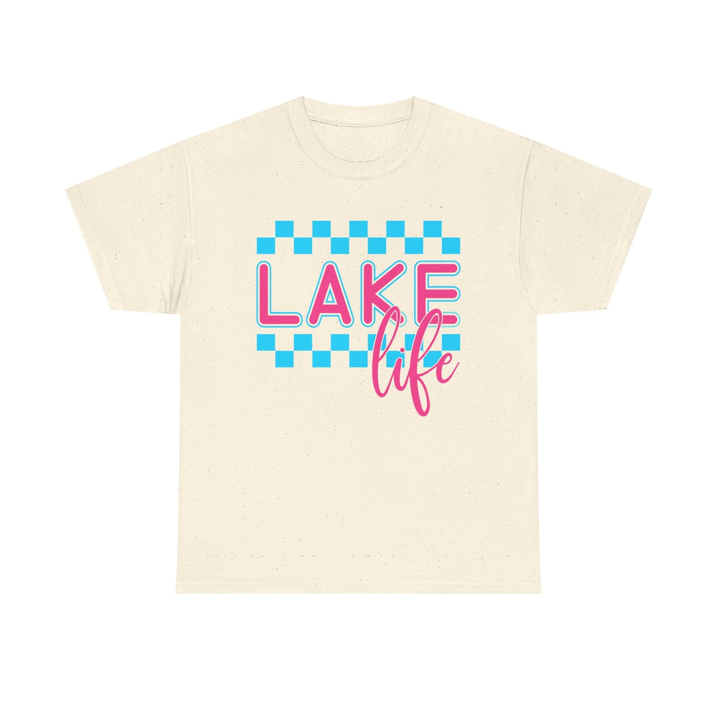 Lake Life Unisex Heavy Cotton Tee, Summer Shirt, Lake Vacation Tee, Gift for Lake Lovers, Casual Daywear, Outdoor Adventure Top