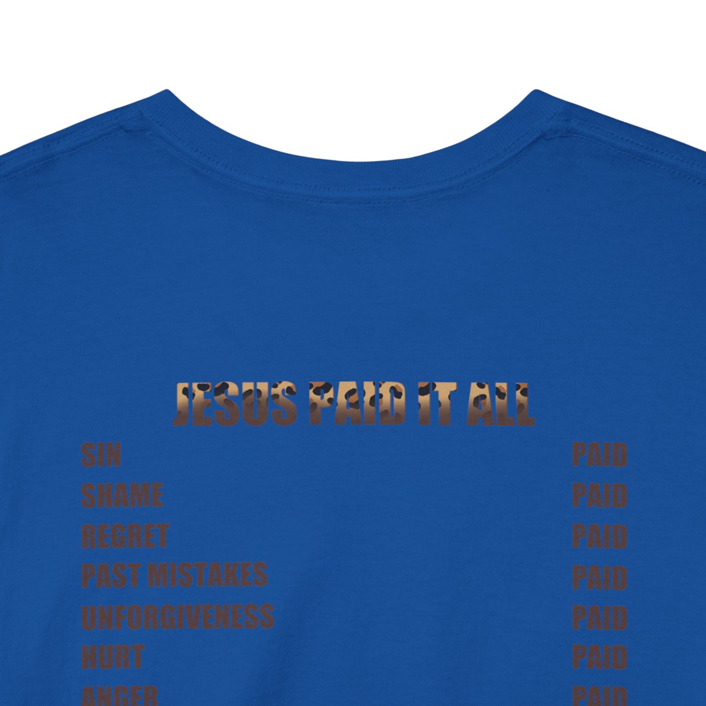 Faith-Inspired Tee: Jesus Paid It All, Christian Apparel