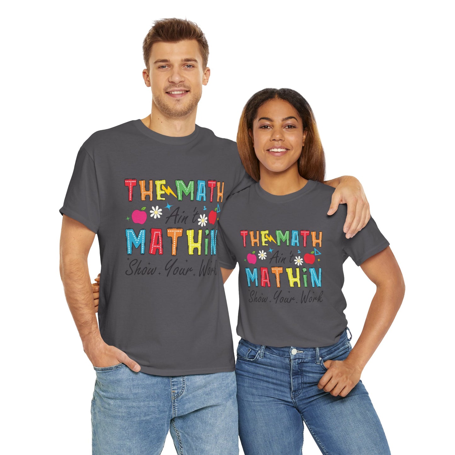 Math Inspired Unisex Heavy Cotton Tee, Fun Teacher Shirt, Math Lover Gift, Classroom Humor, Back to School T-Shirt