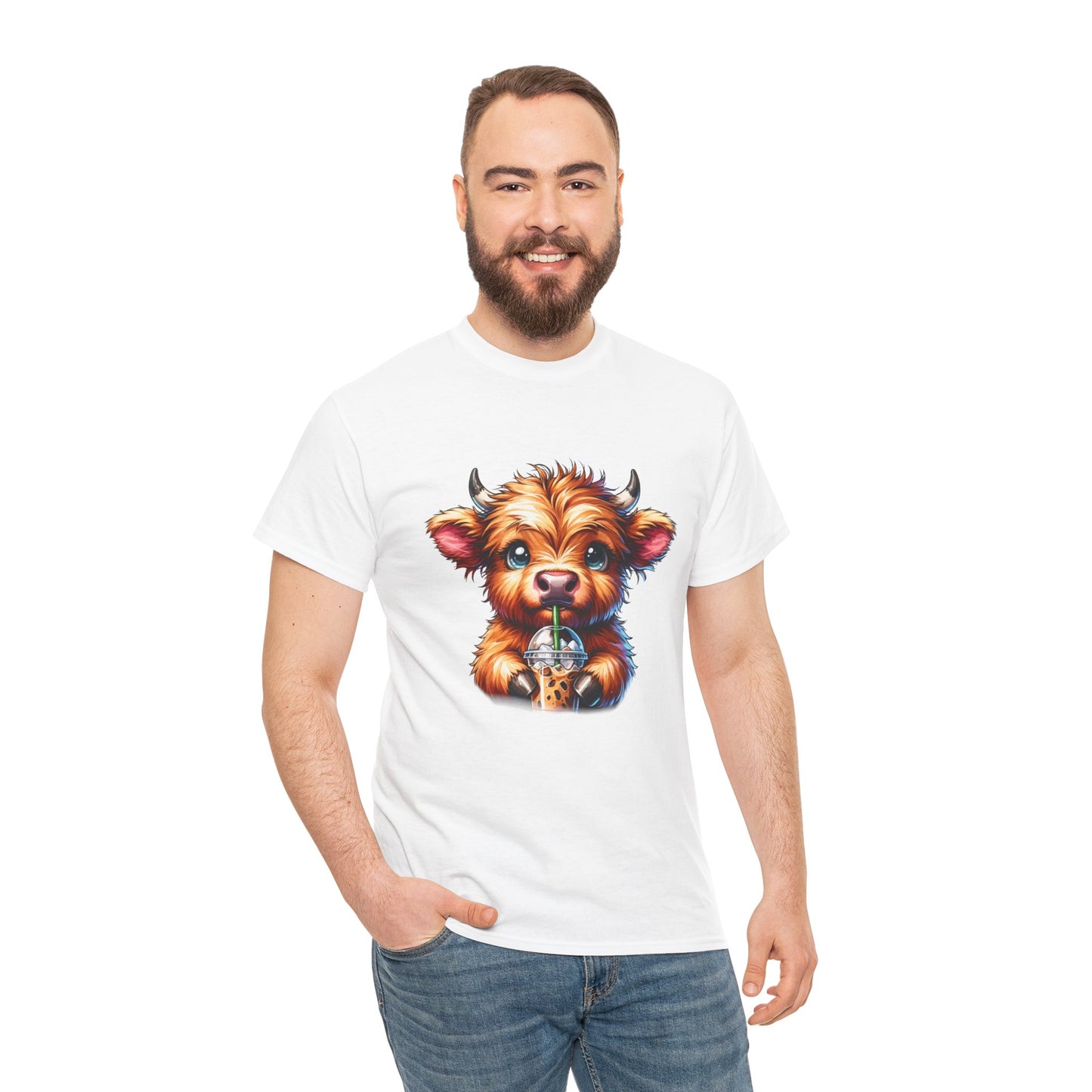 Cute Cow Coffee Tee