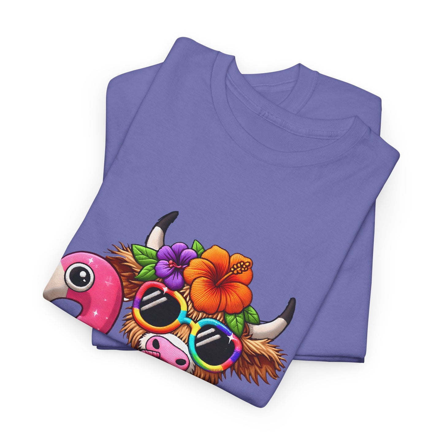 Summer Vibes Cow Tee