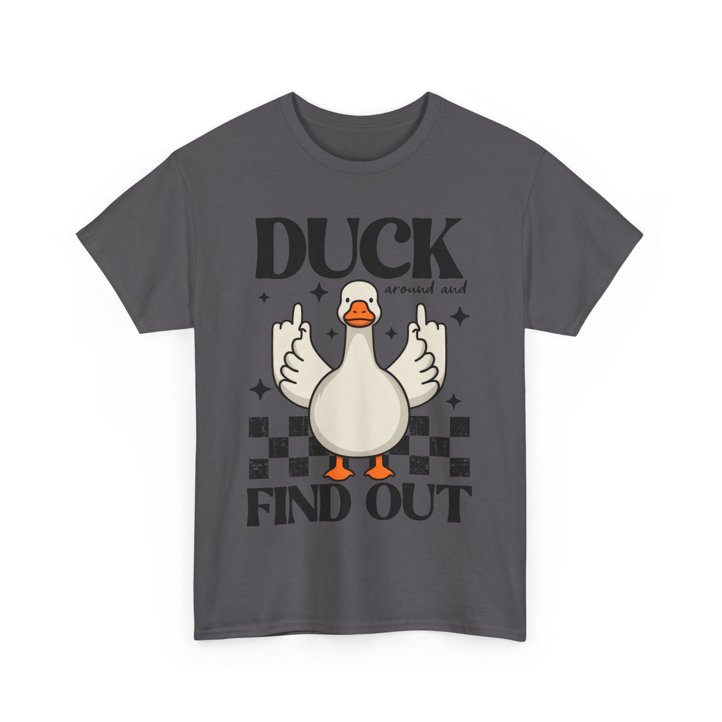 Funny Duck Graphic Tee, Quirky Cotton T-Shirt, Gift for Friends, Casual Wear, Humor Tee for Birthdays, Duck Themed Apparel