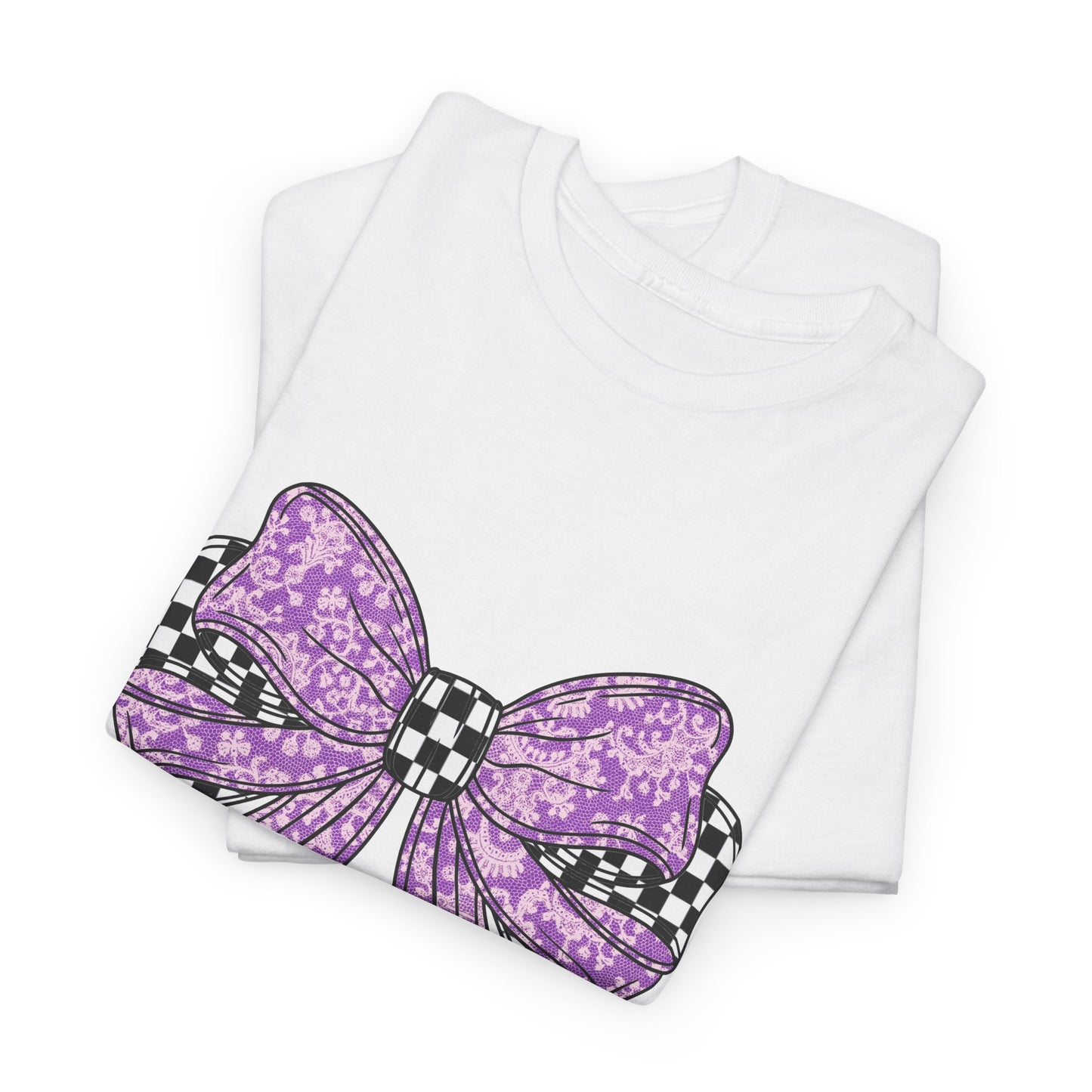Purple Bow Tee