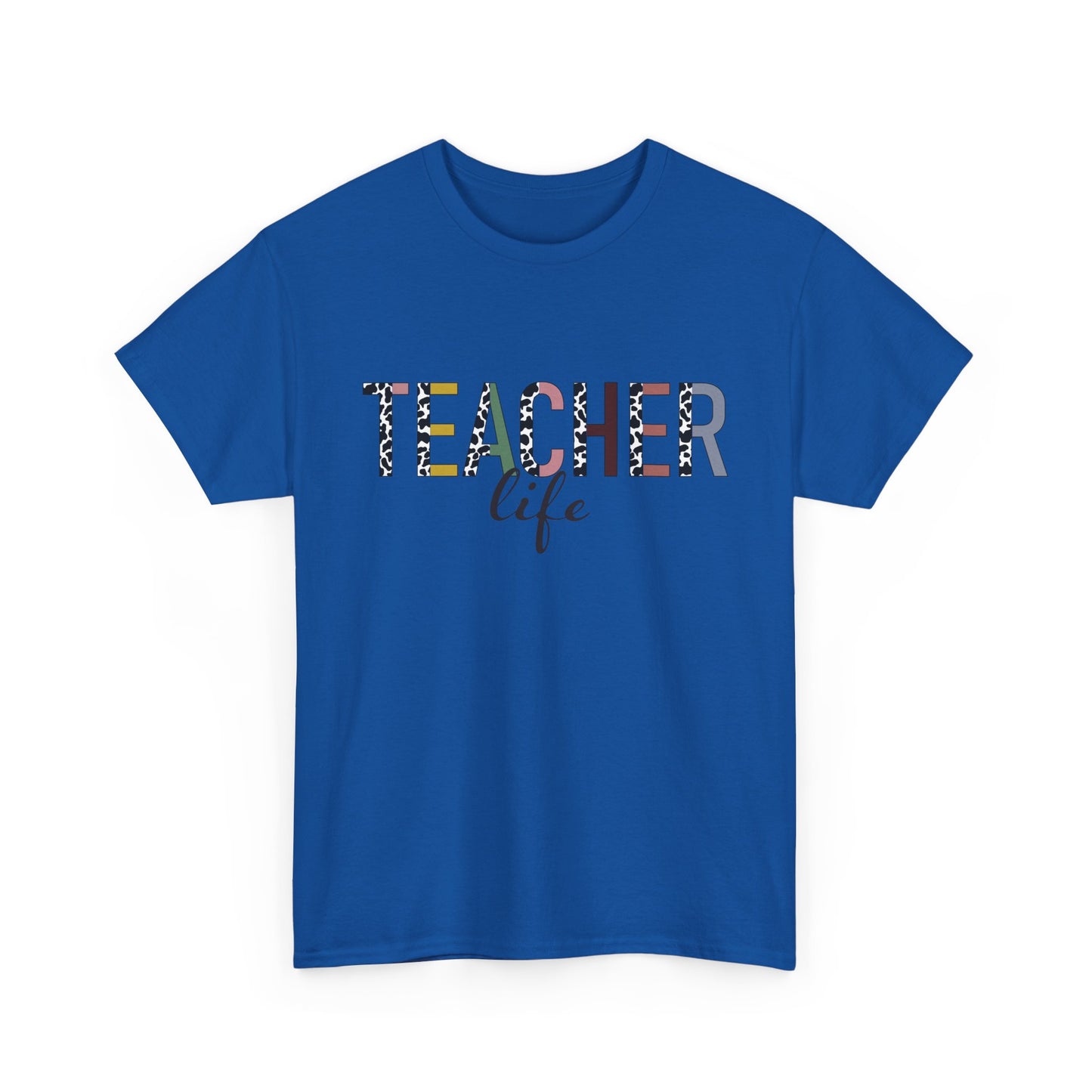 Teacher Life Unisex Heavy Cotton Tee – Perfect Gift for Educators, Back to School, Teacher Appreciation, Casual Wear, Gift