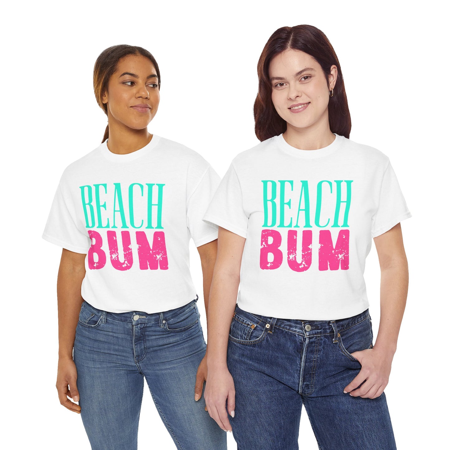 Beach Bum Unisex Heavy Cotton Tee | Perfect for Summer, Beach Days, Vacation, Casual Wear, Gifts