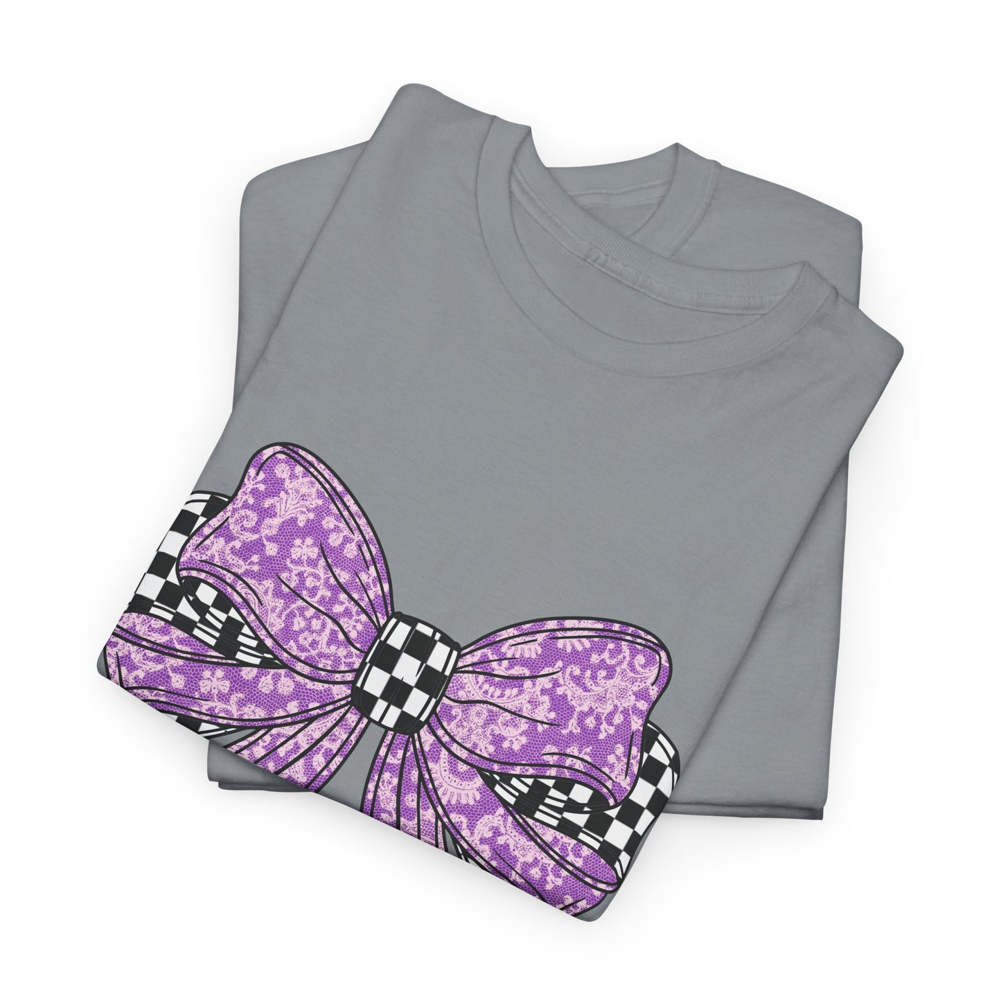 Purple Bow Tee