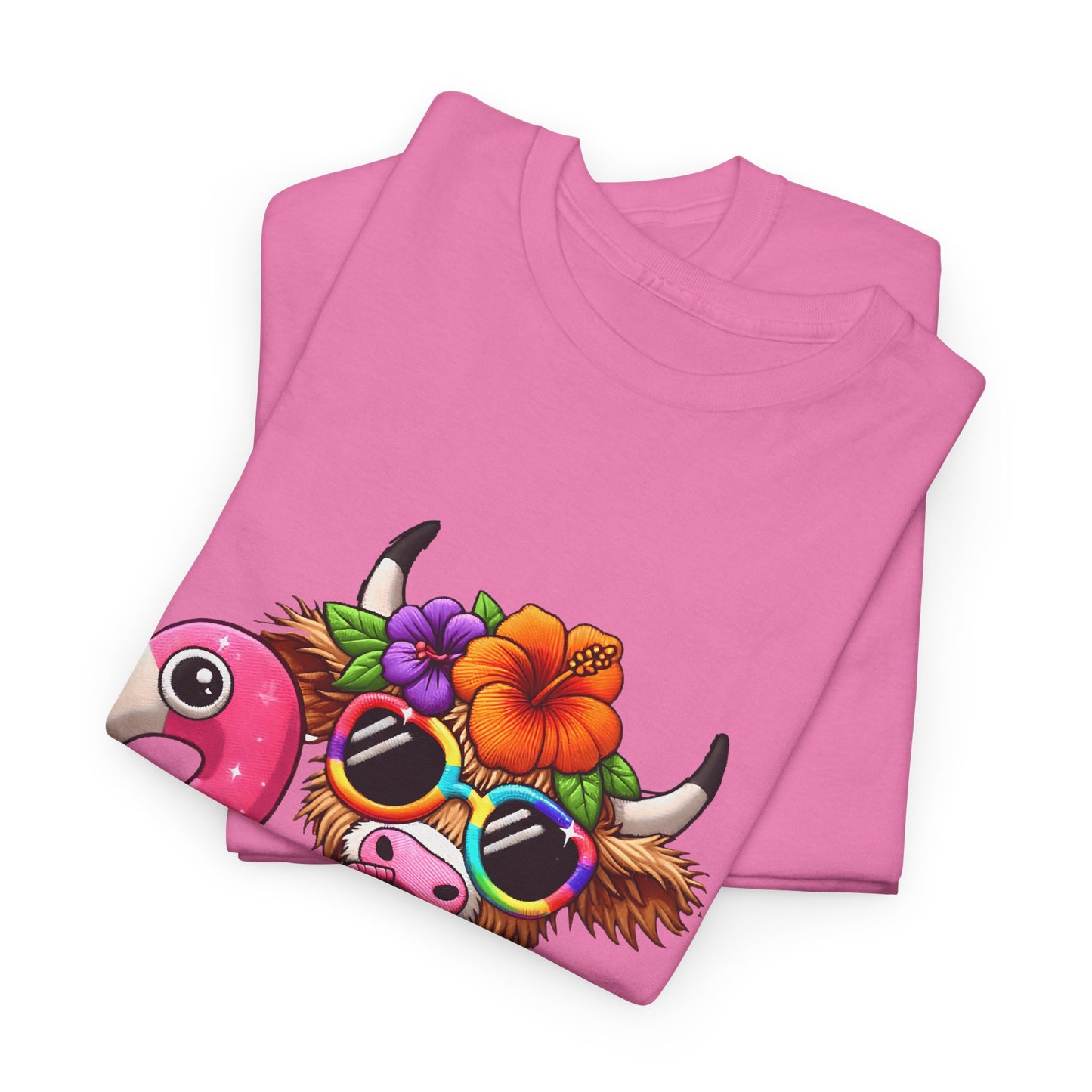 Summer Vibes Cow Tee