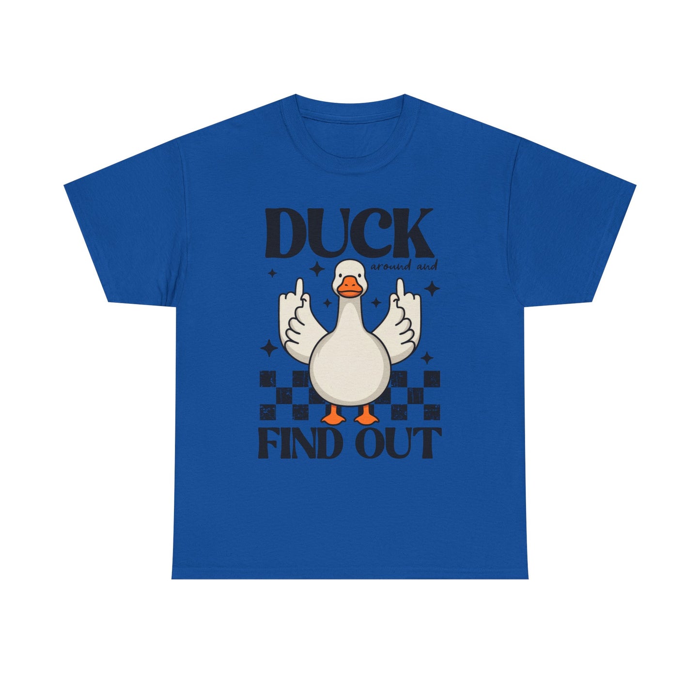 Funny Duck Graphic Tee, Quirky Cotton T-Shirt, Gift for Friends, Casual Wear, Humor Tee for Birthdays, Duck Themed Apparel