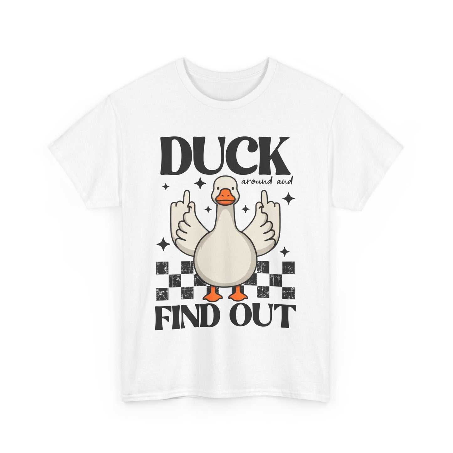 Funny Duck Graphic Tee, Quirky Cotton T-Shirt, Gift for Friends, Casual Wear, Humor Tee for Birthdays, Duck Themed Apparel