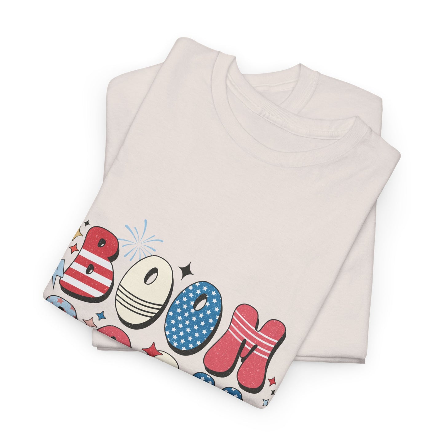 Celebrate Independence Day T-Shirt, Boom Boom Baby Tee, Fun Summer Shirt, Patriotic Apparel, Fourth of July Party Gift