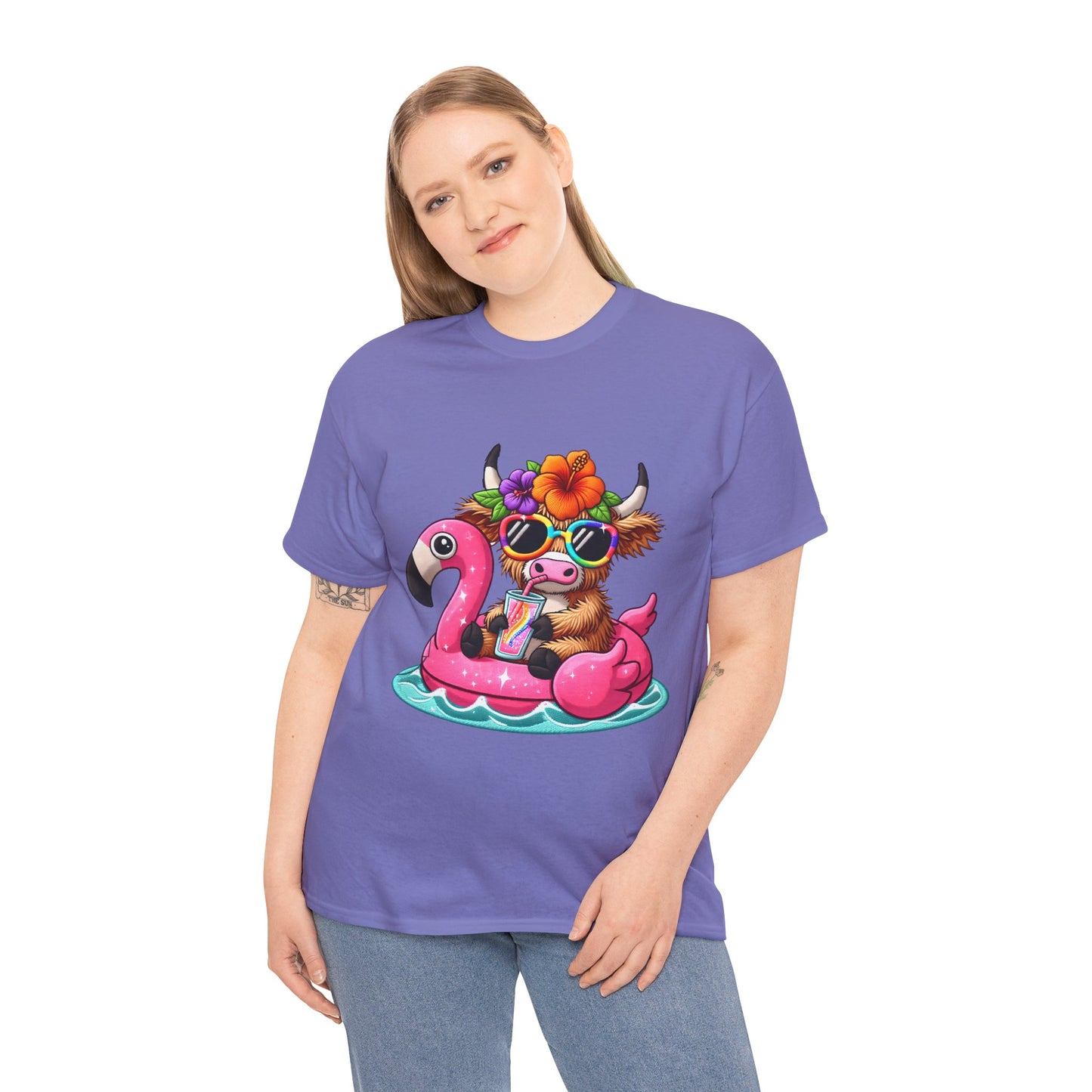 Summer Vibes Cow Tee