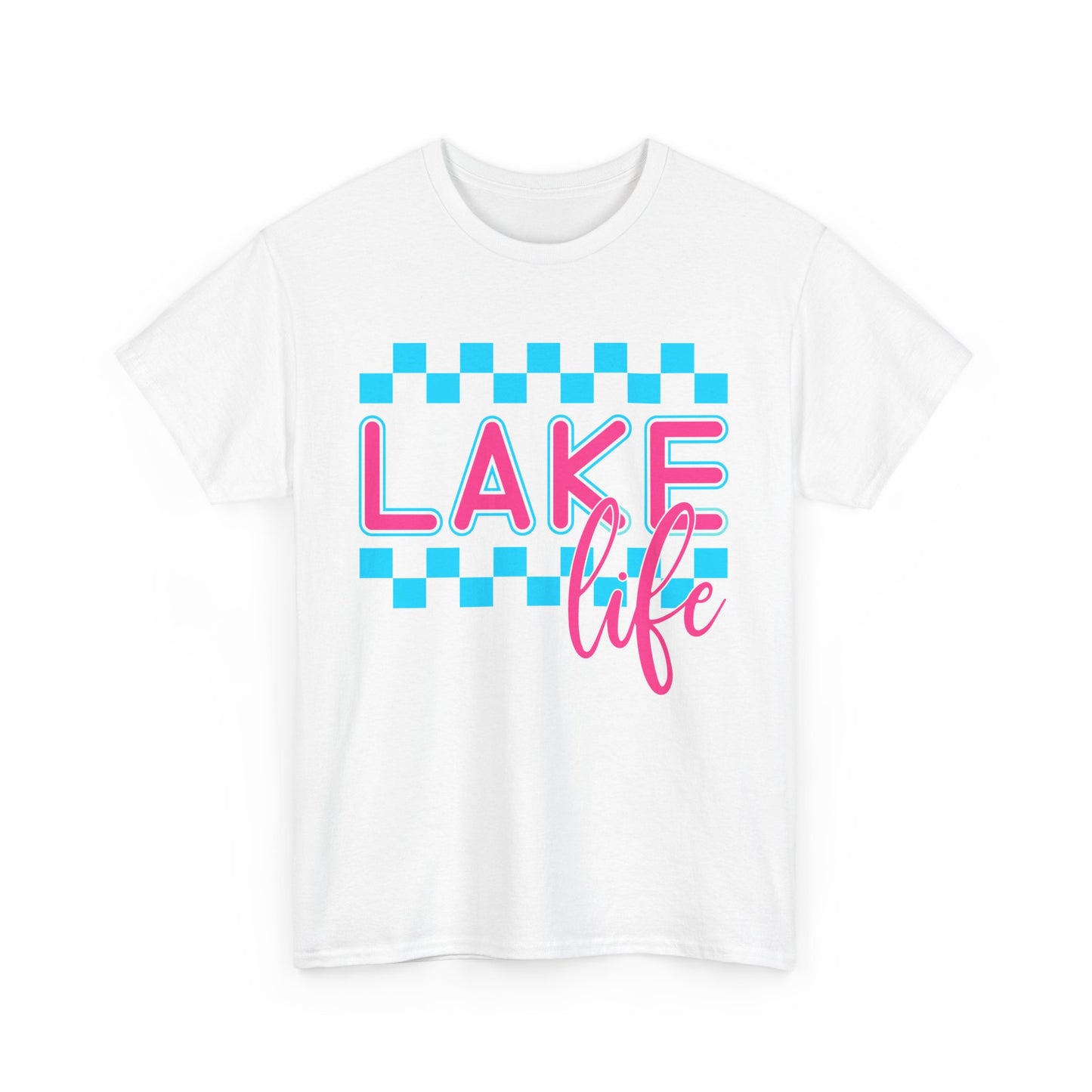 Lake Life Unisex Heavy Cotton Tee, Summer Shirt, Lake Vacation Tee, Gift for Lake Lovers, Casual Daywear, Outdoor Adventure Top