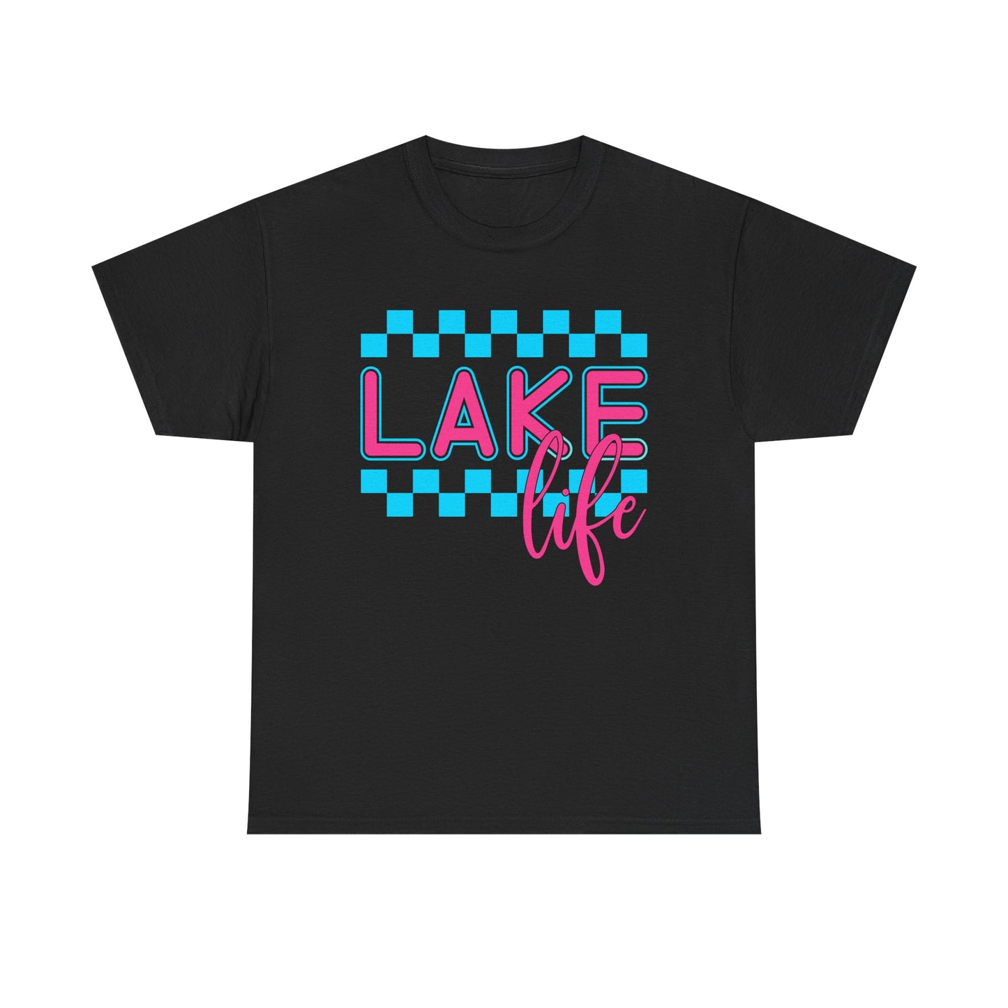 Lake Life Unisex Heavy Cotton Tee, Summer Shirt, Lake Vacation Tee, Gift for Lake Lovers, Casual Daywear, Outdoor Adventure Top