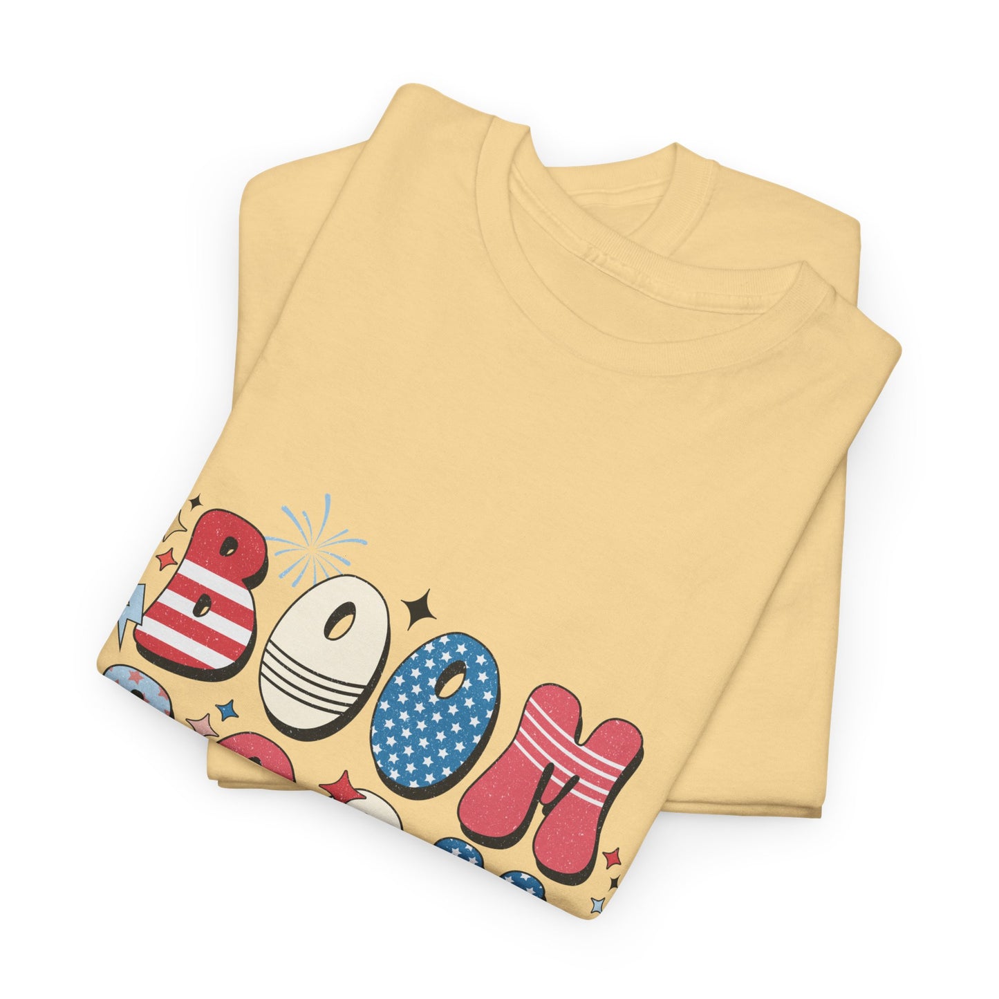 Celebrate Independence Day T-Shirt, Boom Boom Baby Tee, Fun Summer Shirt, Patriotic Apparel, Fourth of July Party Gift