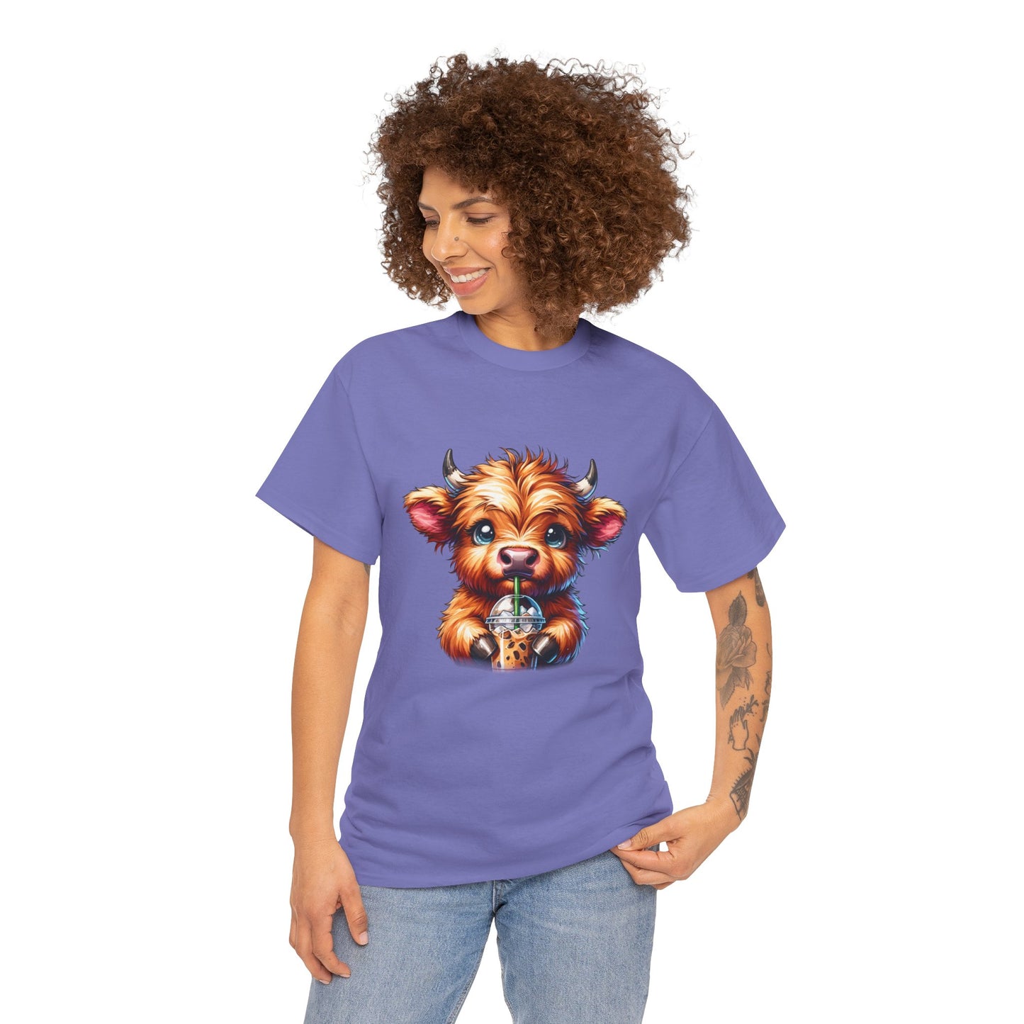 Cute Cow Coffee Tee