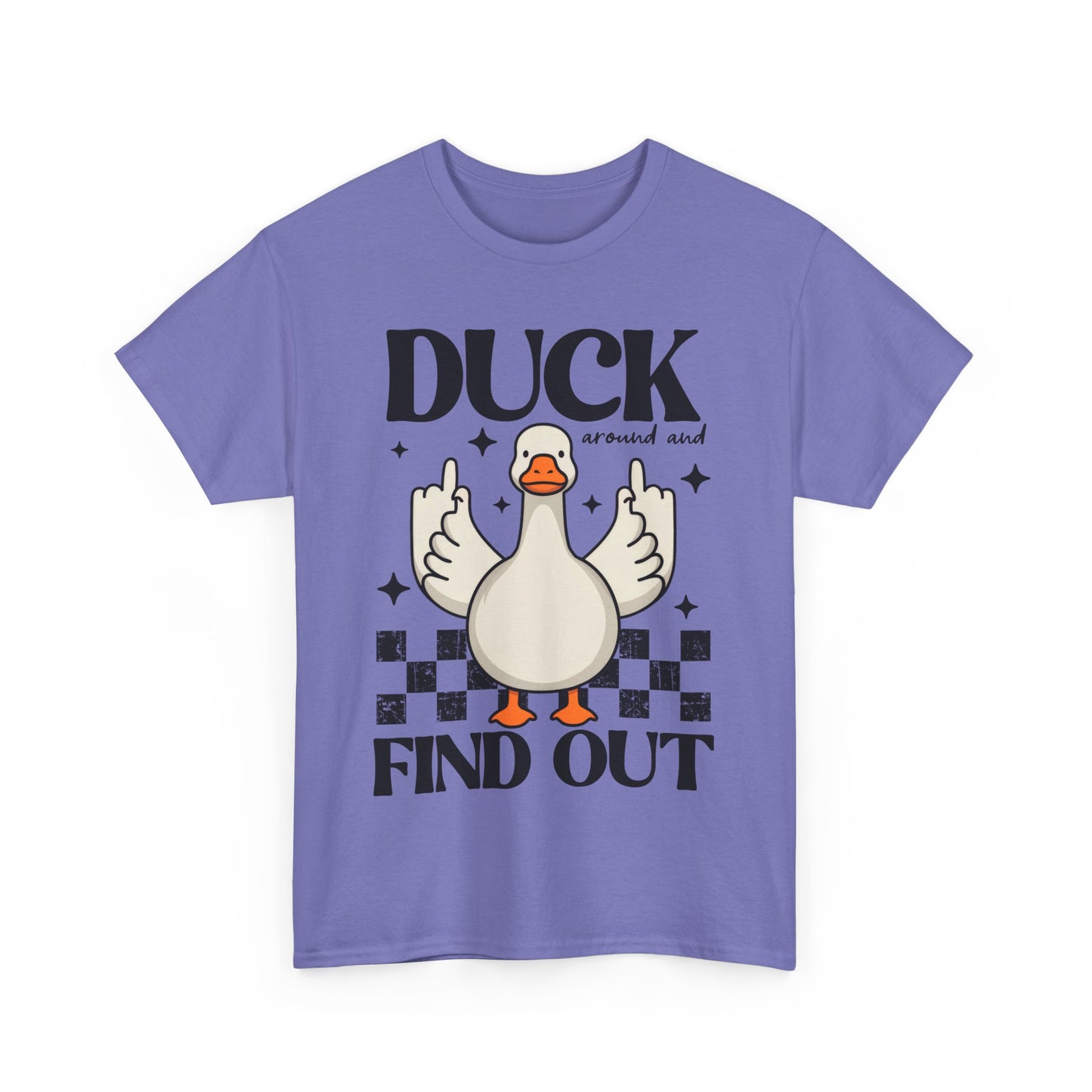 Funny Duck Graphic Tee, Quirky Cotton T-Shirt, Gift for Friends, Casual Wear, Humor Tee for Birthdays, Duck Themed Apparel