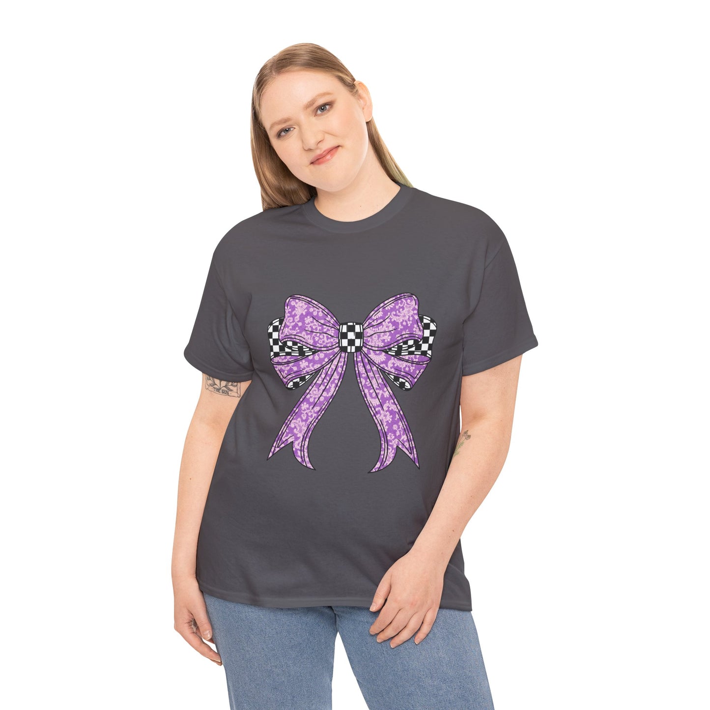 Purple Bow Tee