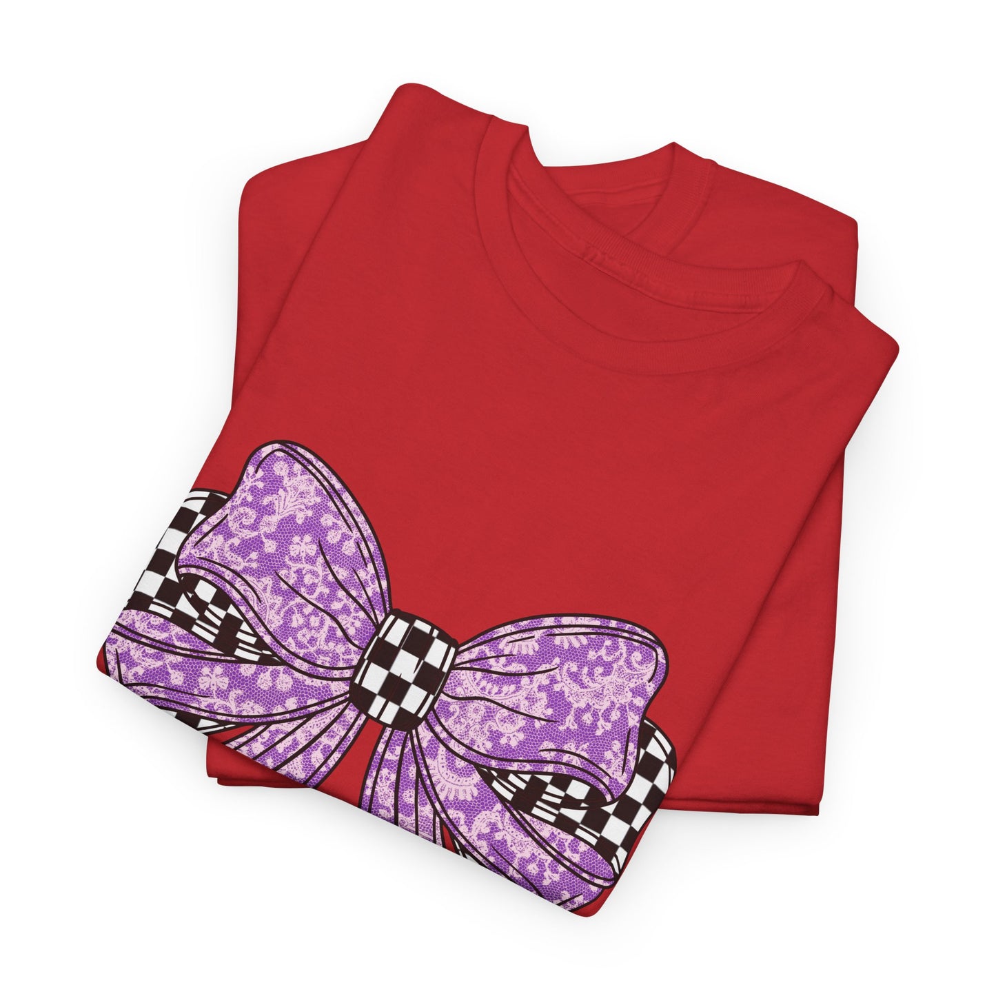 Purple Bow Tee