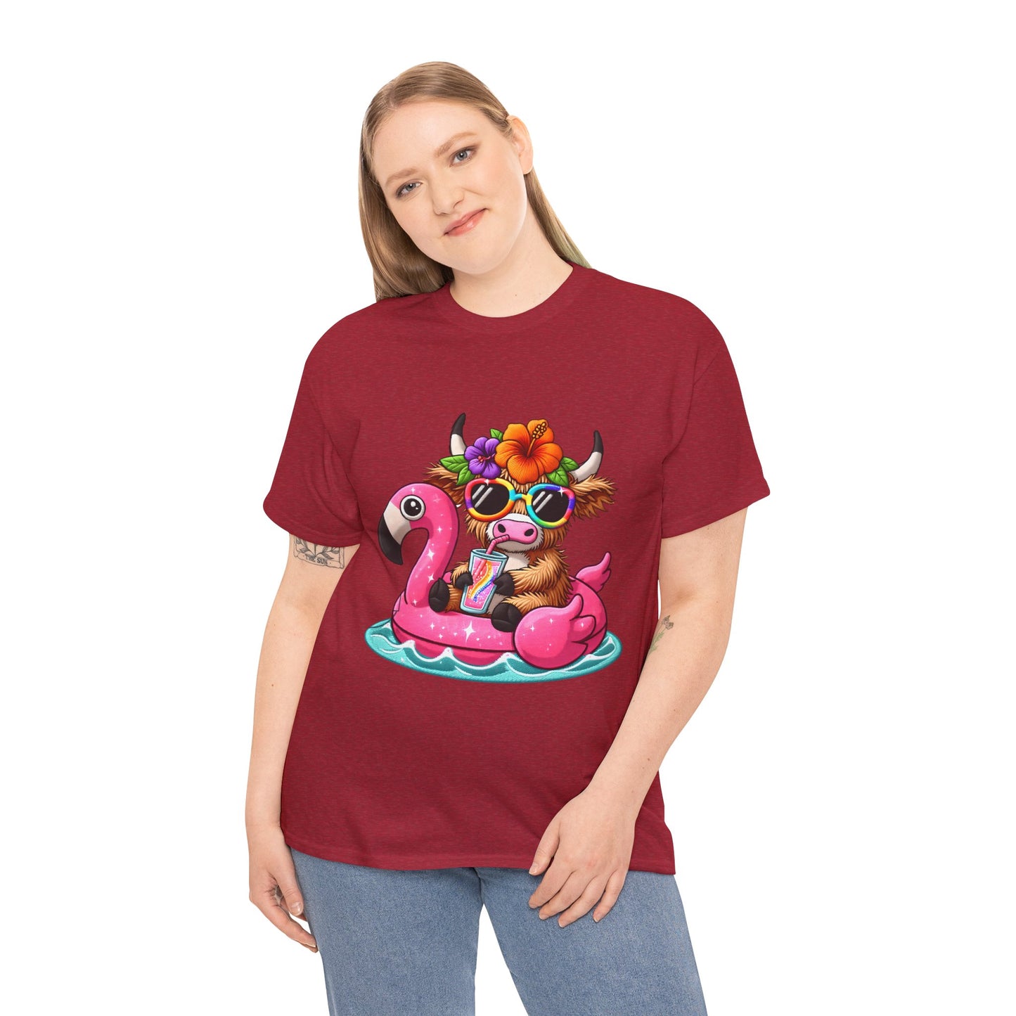 Summer Vibes Cow Tee