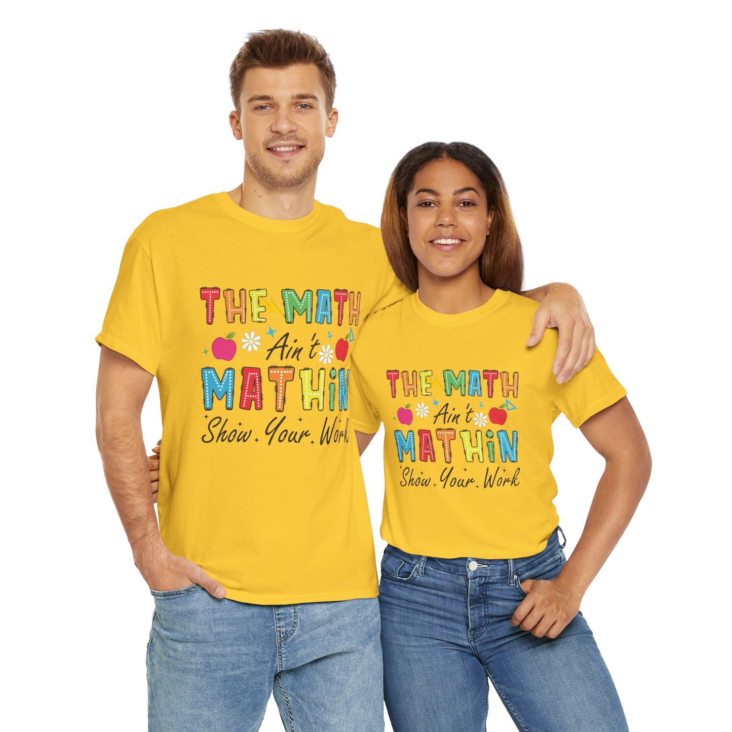 Math Inspired Unisex Heavy Cotton Tee, Fun Teacher Shirt, Math Lover Gift, Classroom Humor, Back to School T-Shirt