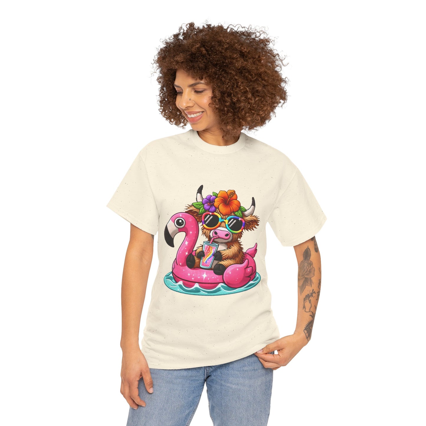 Summer Vibes Cow Tee