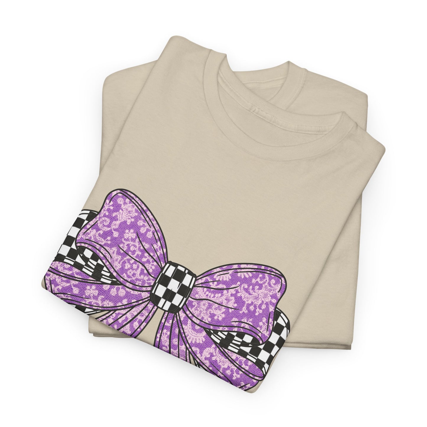 Purple Bow Tee