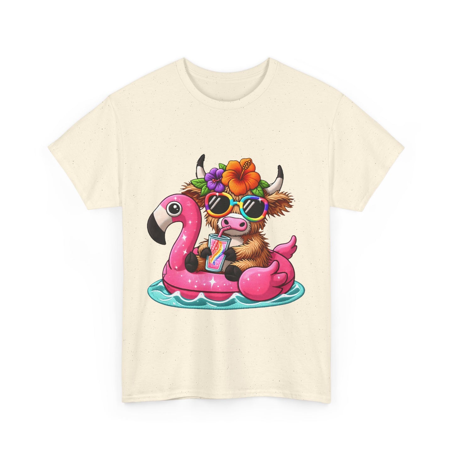 Summer Vibes Cow Tee
