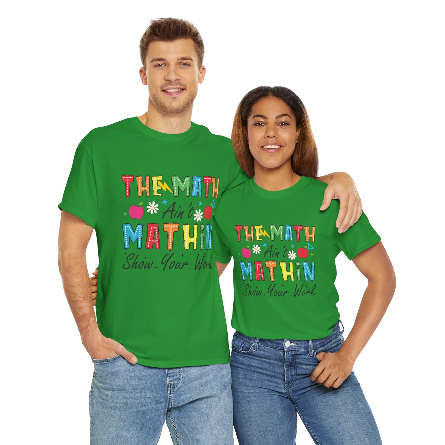 Math Inspired Unisex Heavy Cotton Tee, Fun Teacher Shirt, Math Lover Gift, Classroom Humor, Back to School T-Shirt
