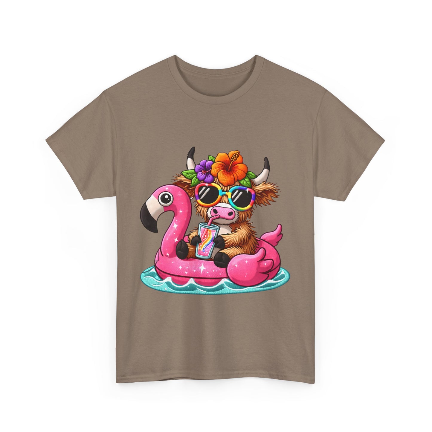 Summer Vibes Cow Tee