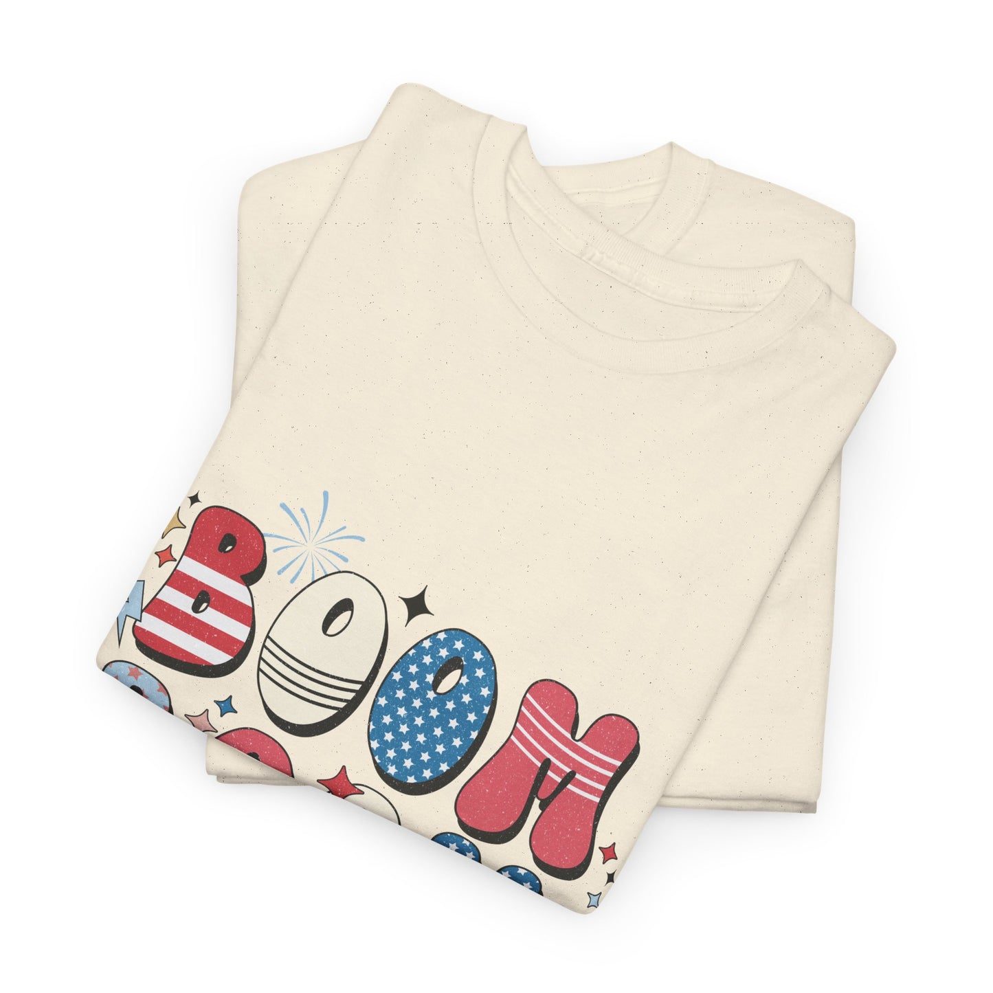 Celebrate Independence Day T-Shirt, Boom Boom Baby Tee, Fun Summer Shirt, Patriotic Apparel, Fourth of July Party Gift