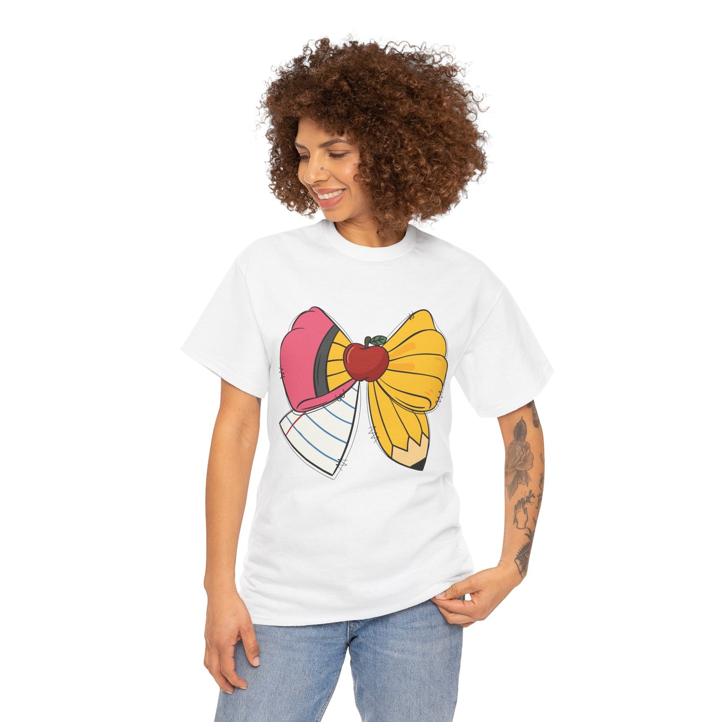 Teacher/School Bow Tee