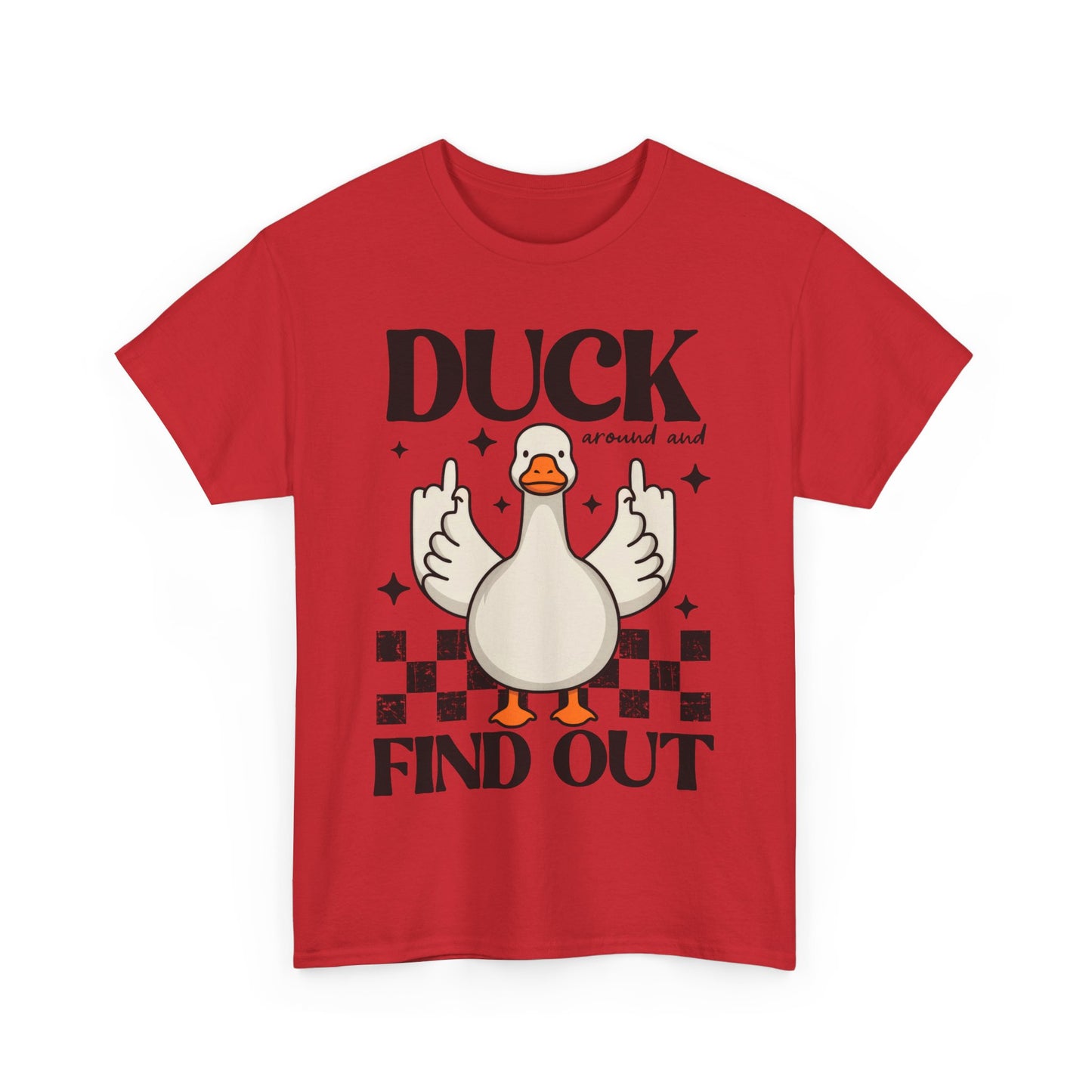 Funny Duck Graphic Tee, Quirky Cotton T-Shirt, Gift for Friends, Casual Wear, Humor Tee for Birthdays, Duck Themed Apparel