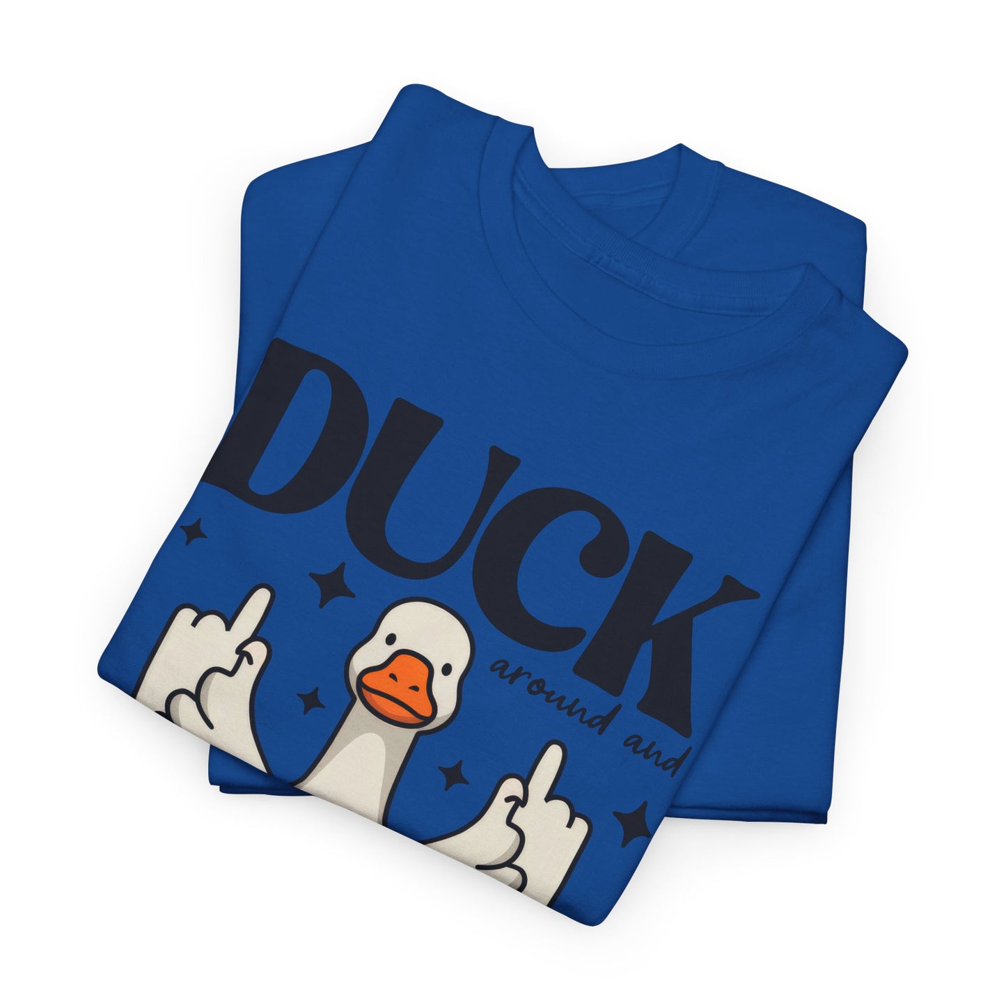 Funny Duck Graphic Tee, Quirky Cotton T-Shirt, Gift for Friends, Casual Wear, Humor Tee for Birthdays, Duck Themed Apparel